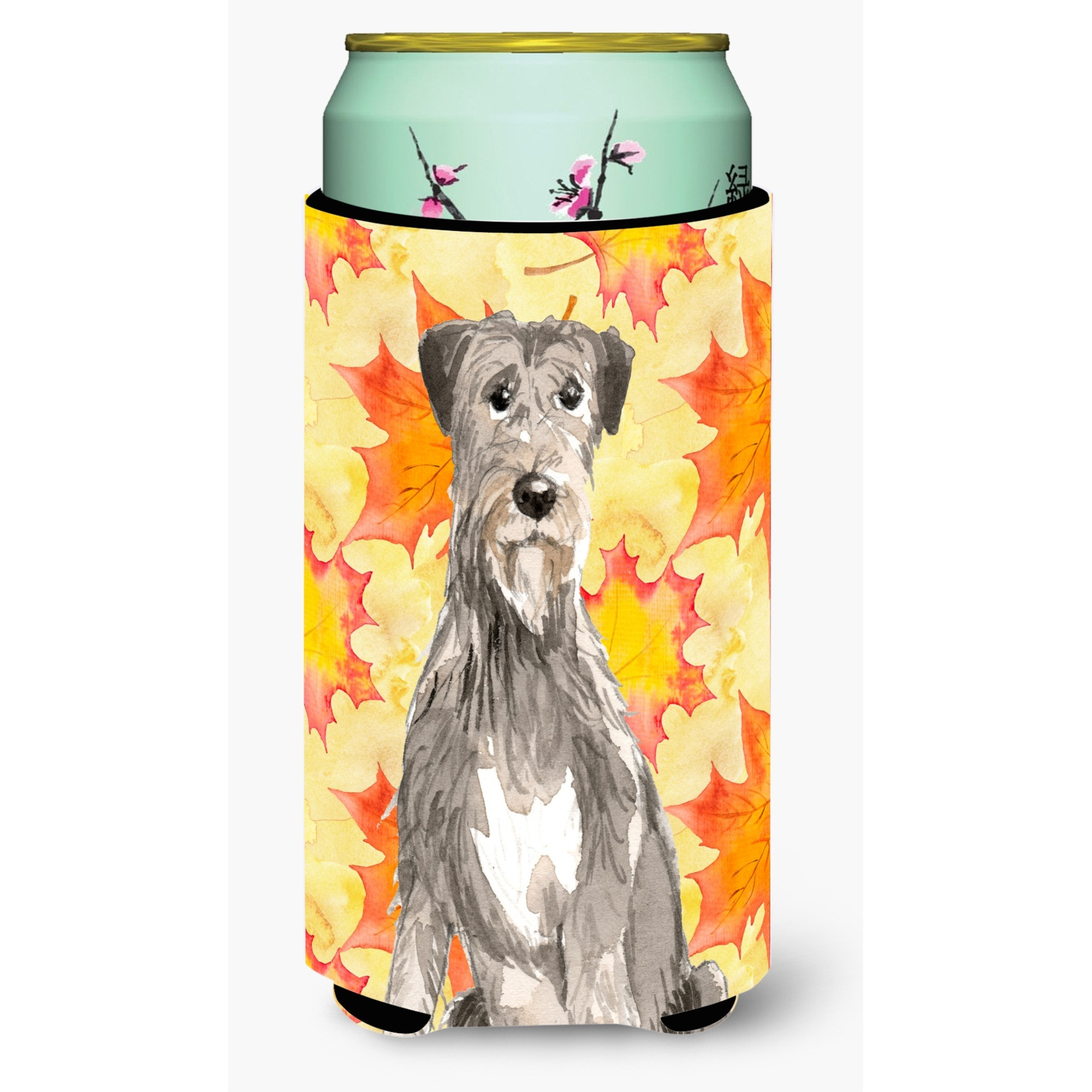 &quotCaroline's Treasures CK1839TBC Fall Leaves Irish Wolfhound Tall Boy Hugger cold-beverage-koozies, Multicolor"