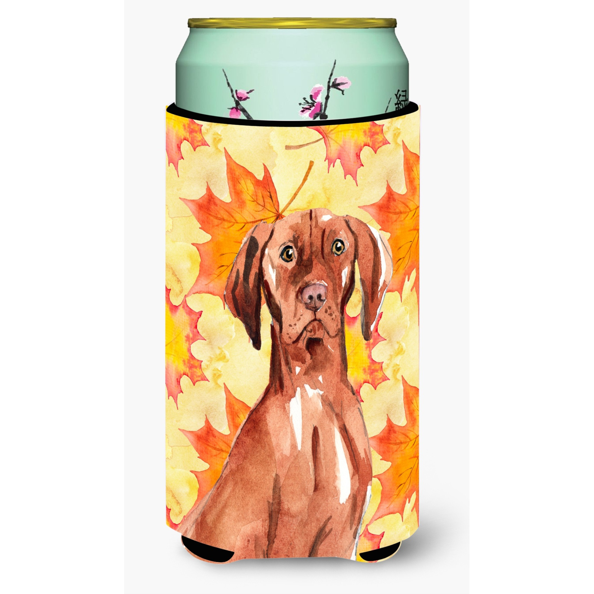 &quotCaroline's Treasures CK1840TBC Fall Leaves Vizsla Tall Boy Insulator Hugger cold-beverage-koozies, Multicolor"