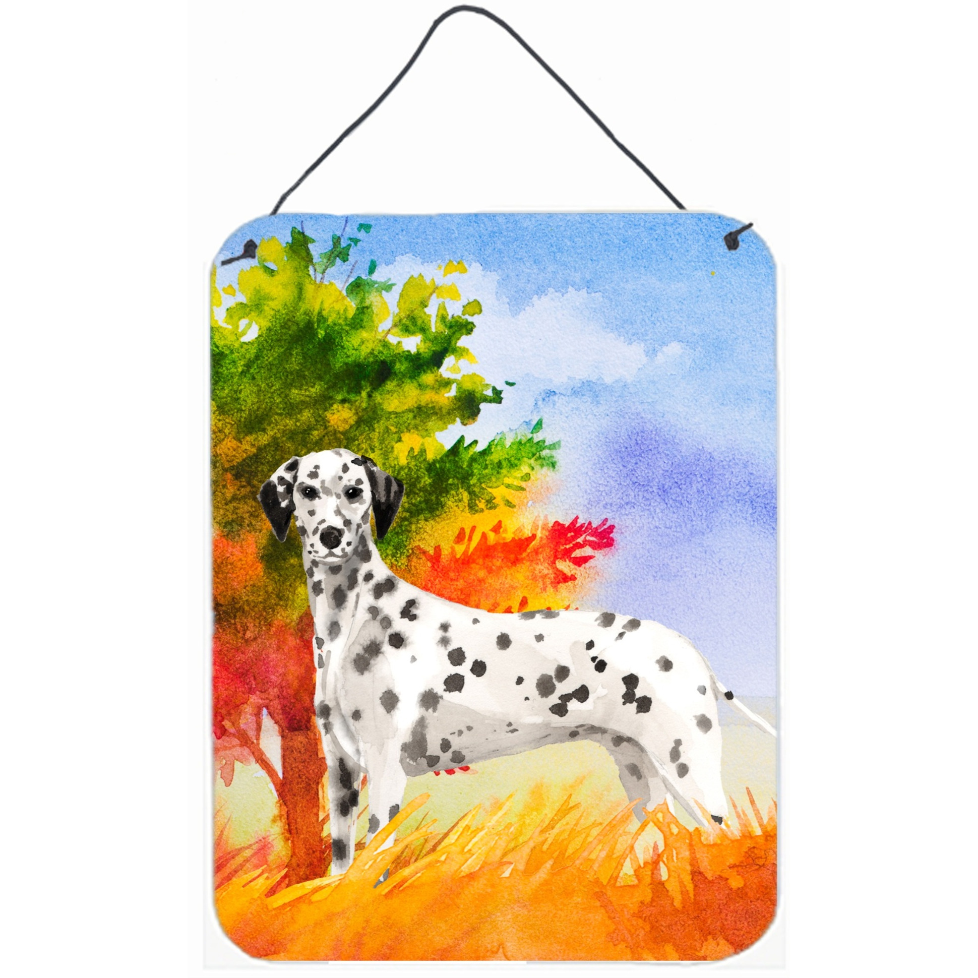 &quotCaroline's Treasures Fall Dalmatian Door Hanging Prints wall-decor, Multicolor"