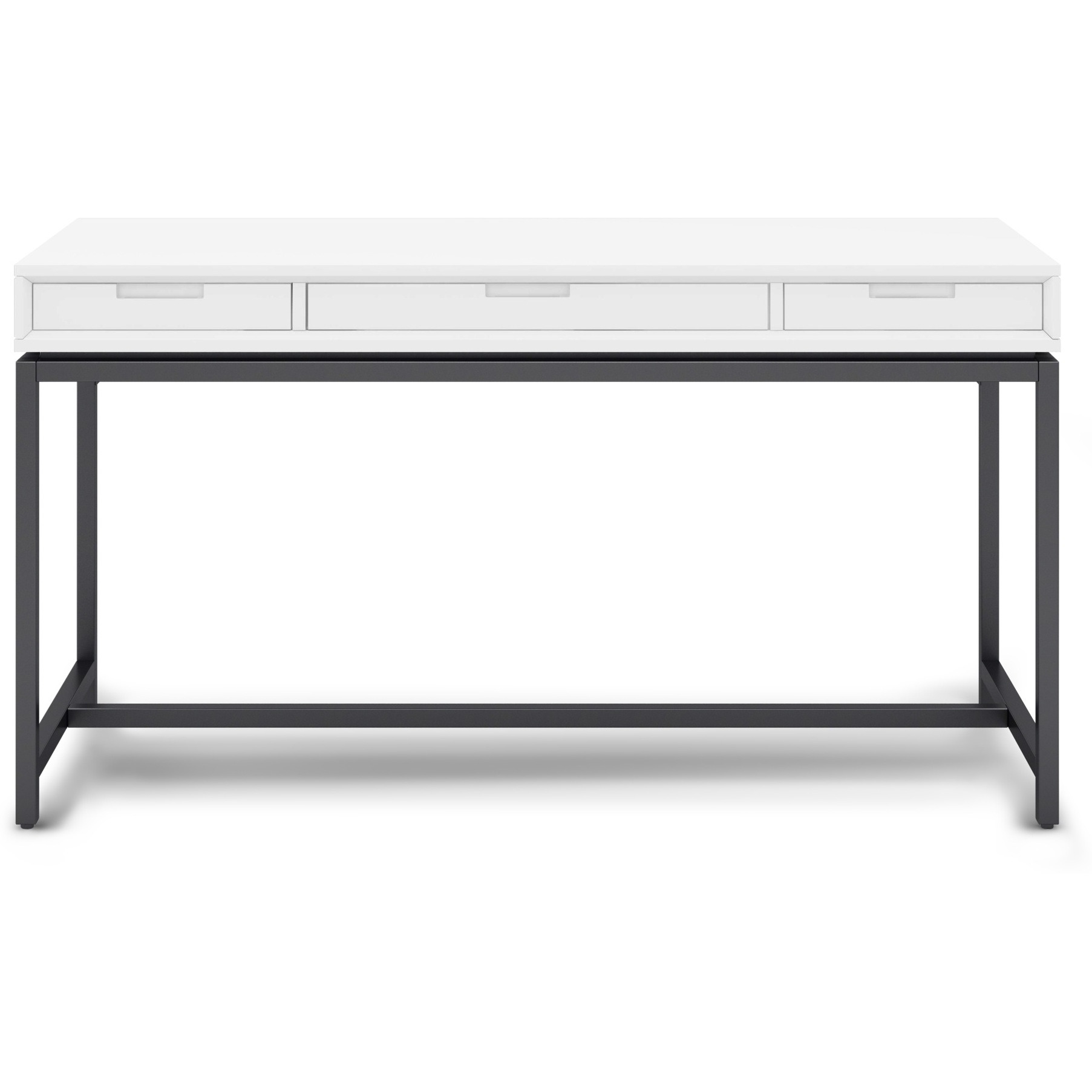 Banting SOLID HARDWOOD Industrial 60 inch Wide Desk in White