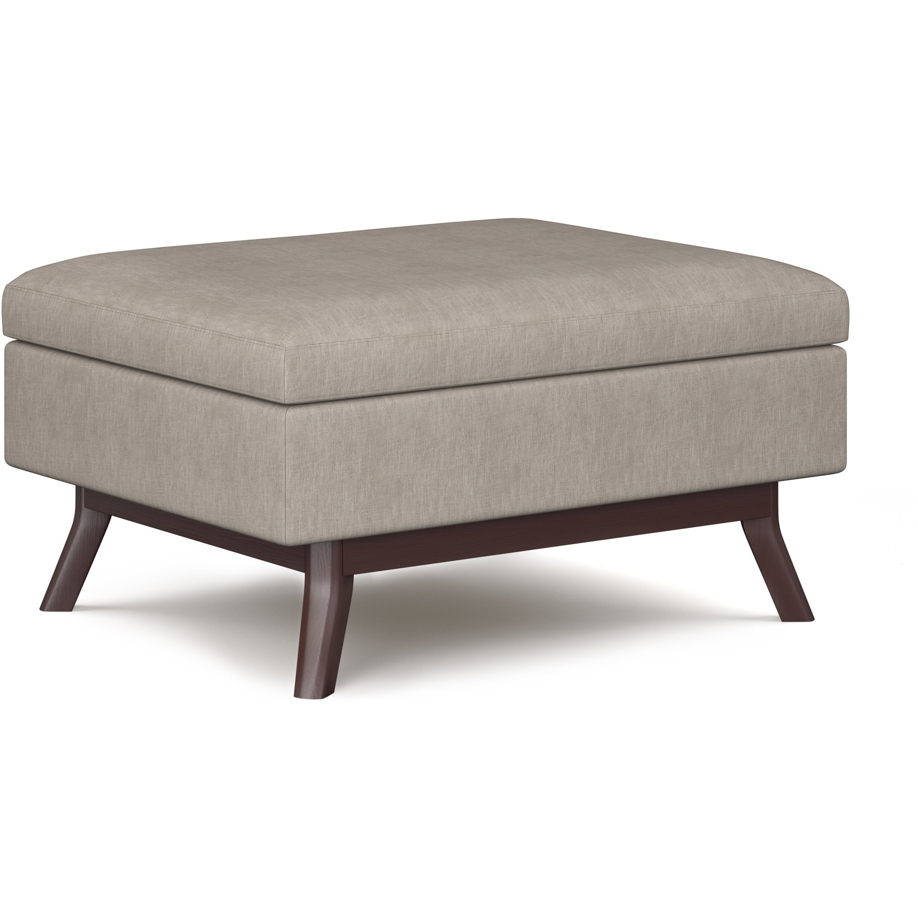Owen 34 in Wide Rectangle Coffee Table Storage Ottoman