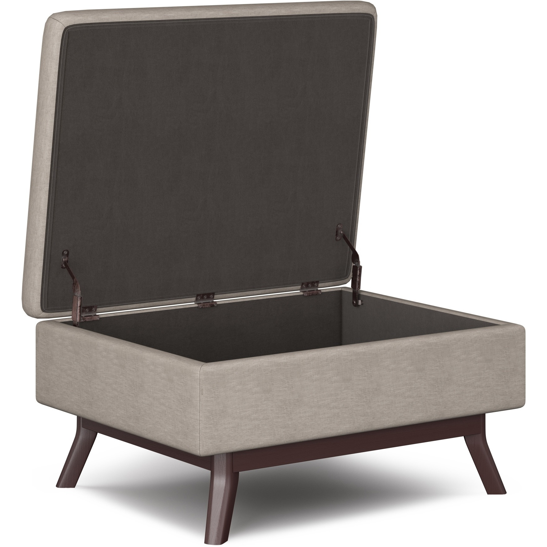Owen 34 in Wide Rectangle Coffee Table Storage Ottoman