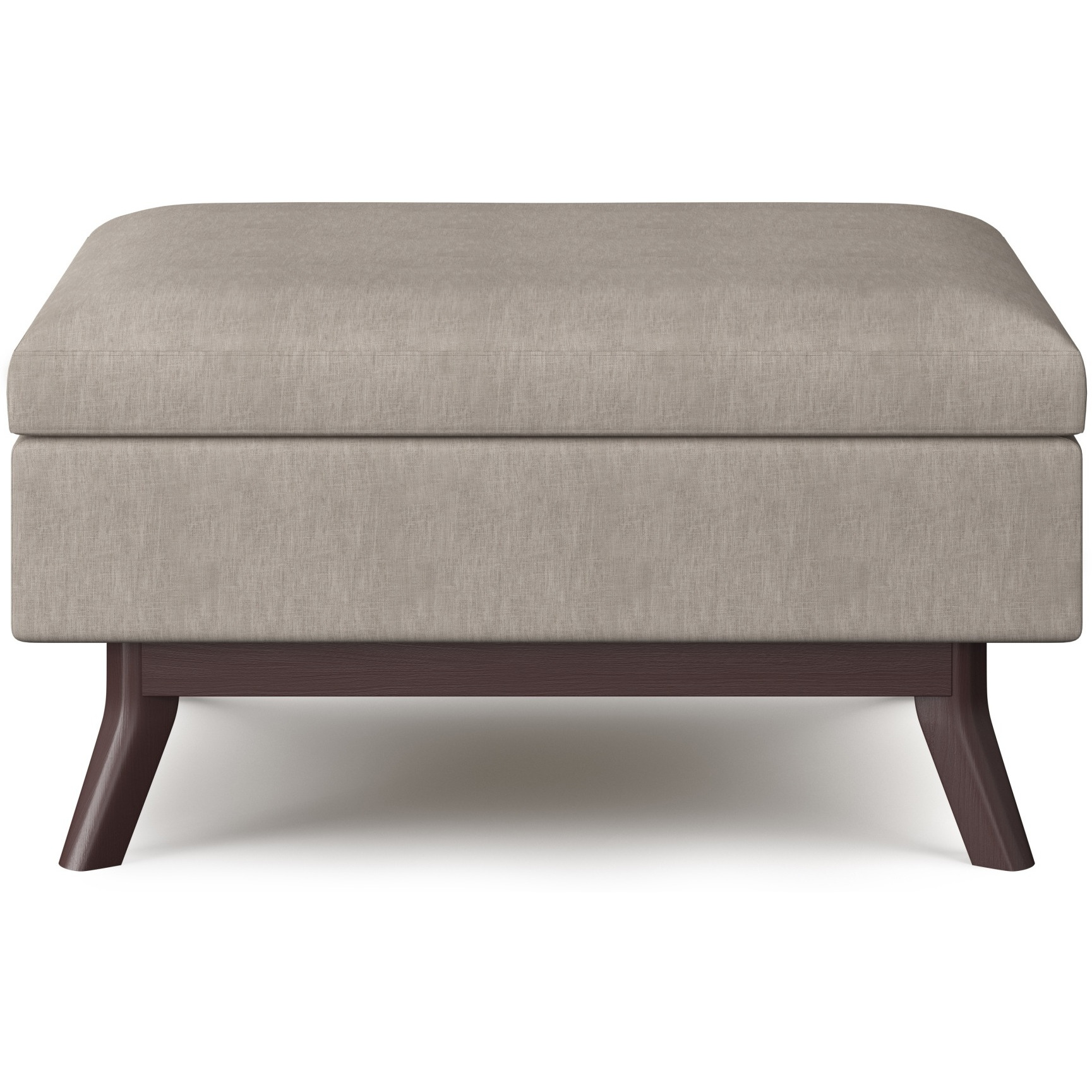 Owen 34 in Wide Rectangle Coffee Table Storage Ottoman