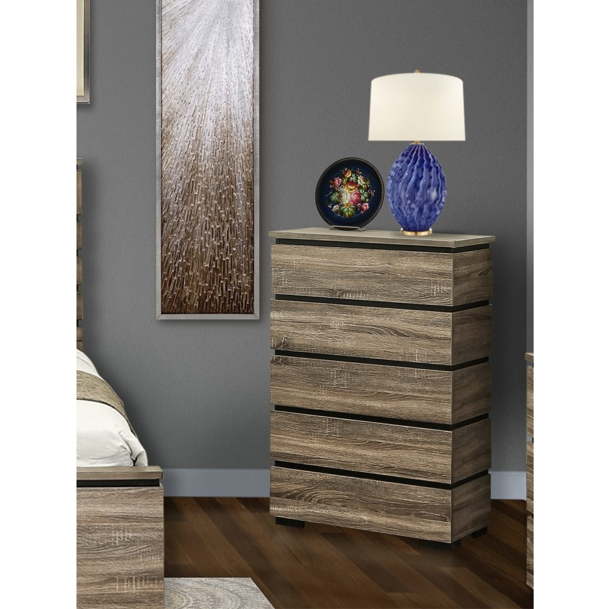 SAC-02 Savona Chest in Antique Gray Finish
