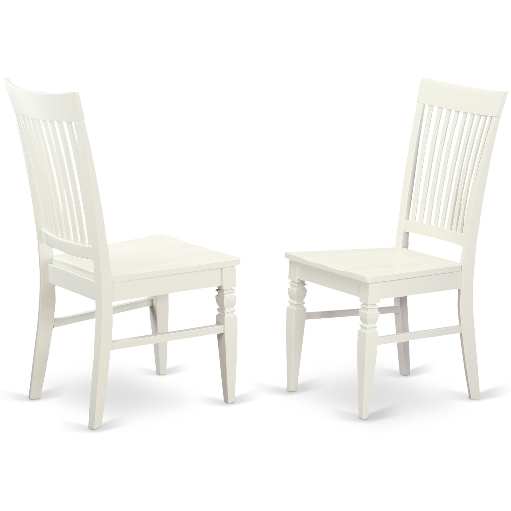 BOWE3-WHI-W 3 PC Table and chair set for 2-Dinette Table and 2 Kitchen Chairs