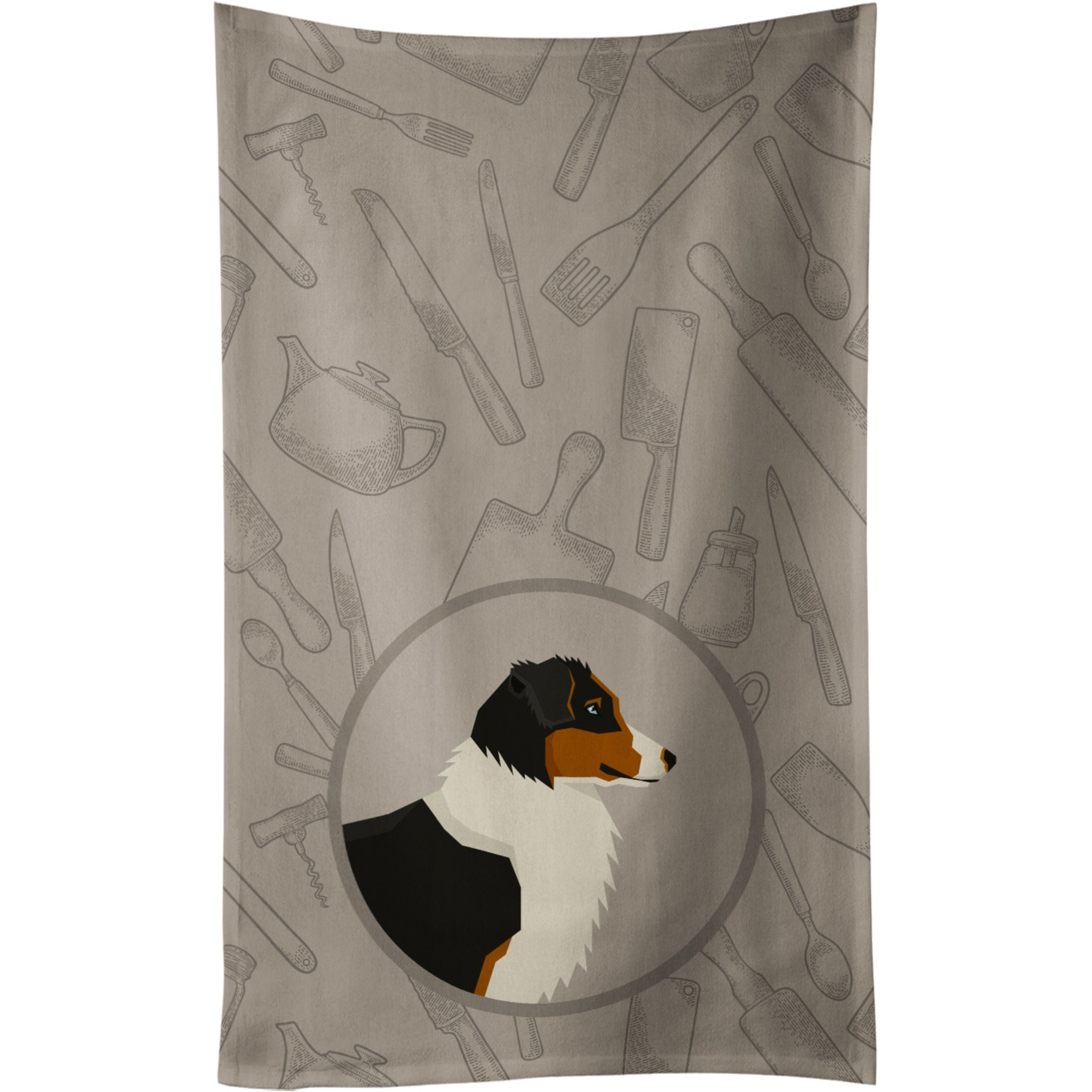 Caroline's Treasures CK2163KTWL Australian Shepherd In the Kitchen Kitchen Towel
