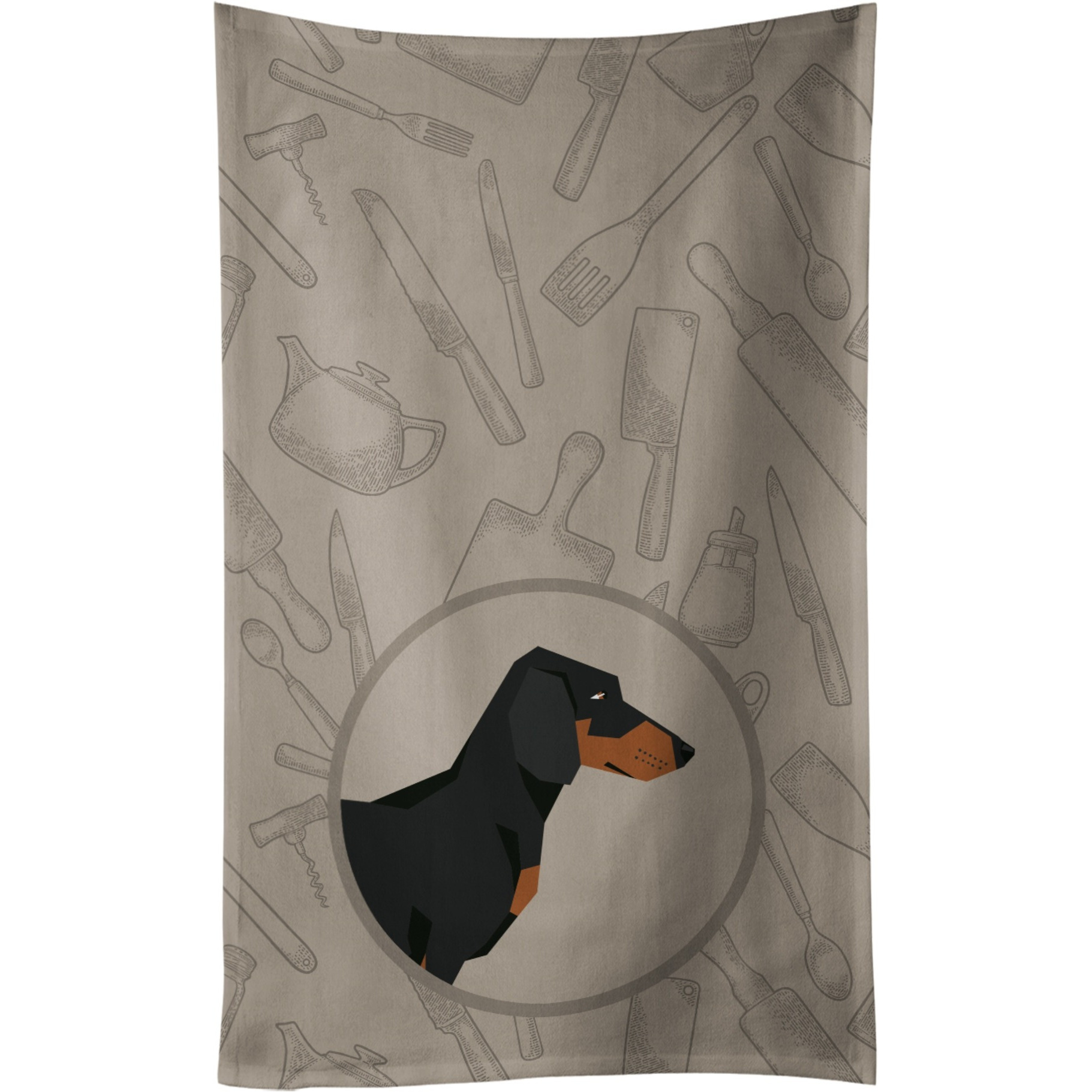 Caroline's Treasures CK2180KTWL Dachshund In the Kitchen Kitchen Towel