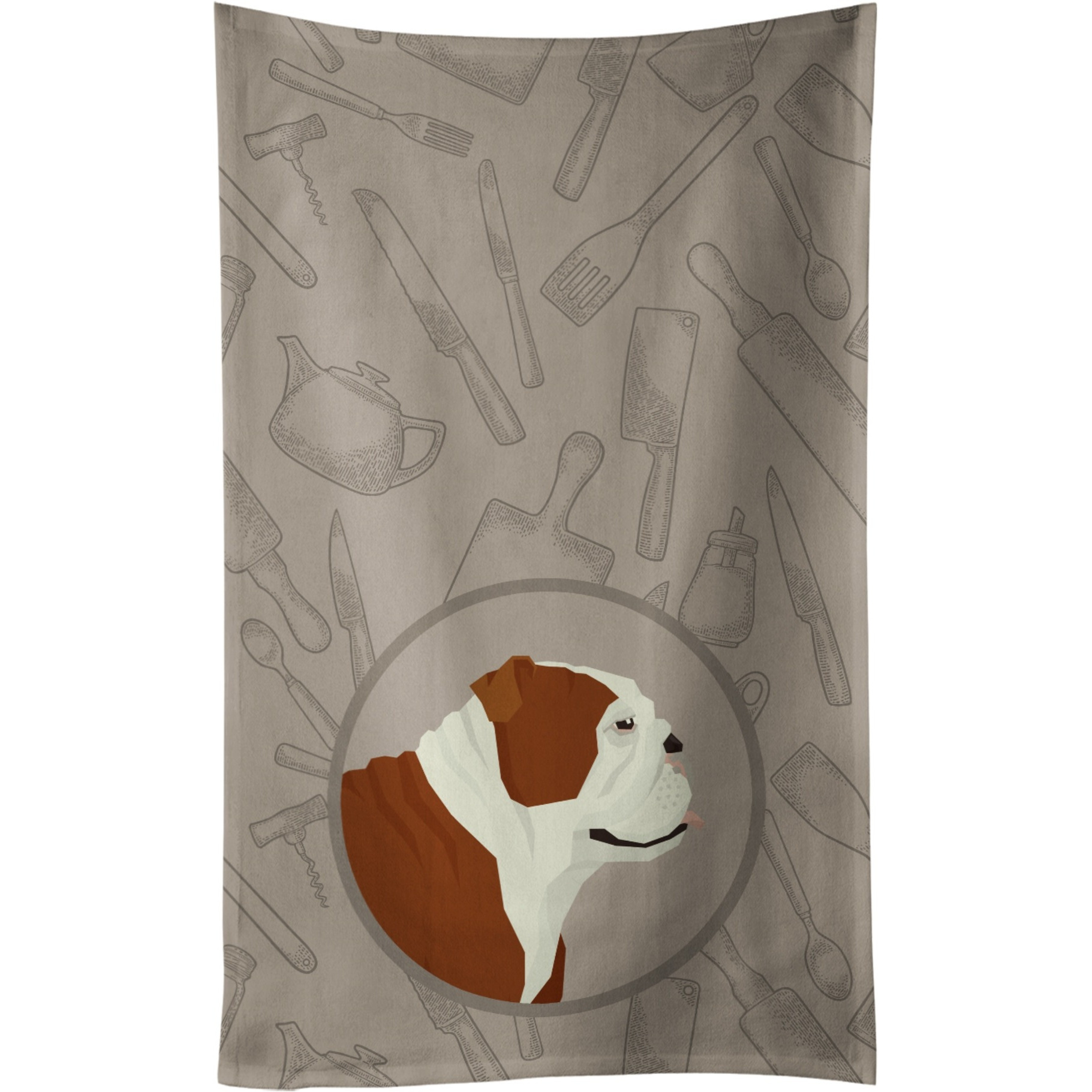 Caroline's Treasures CK2183KTWL English Bulldog In the Kitchen Kitchen Towel