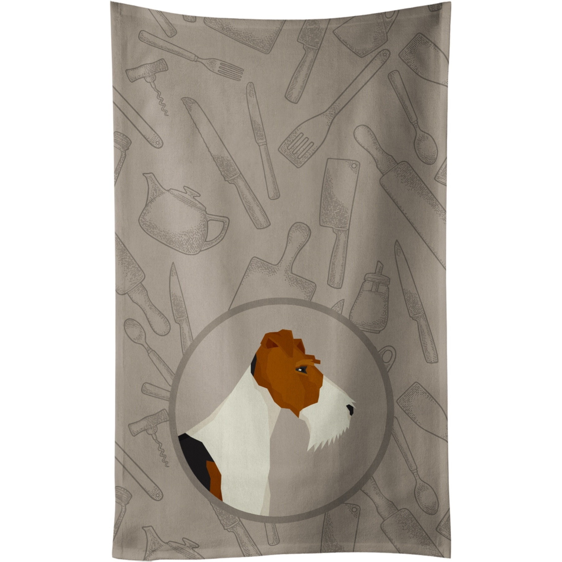 Caroline's Treasures CK2185KTWL Fox Terrier In the Kitchen Kitchen Towel