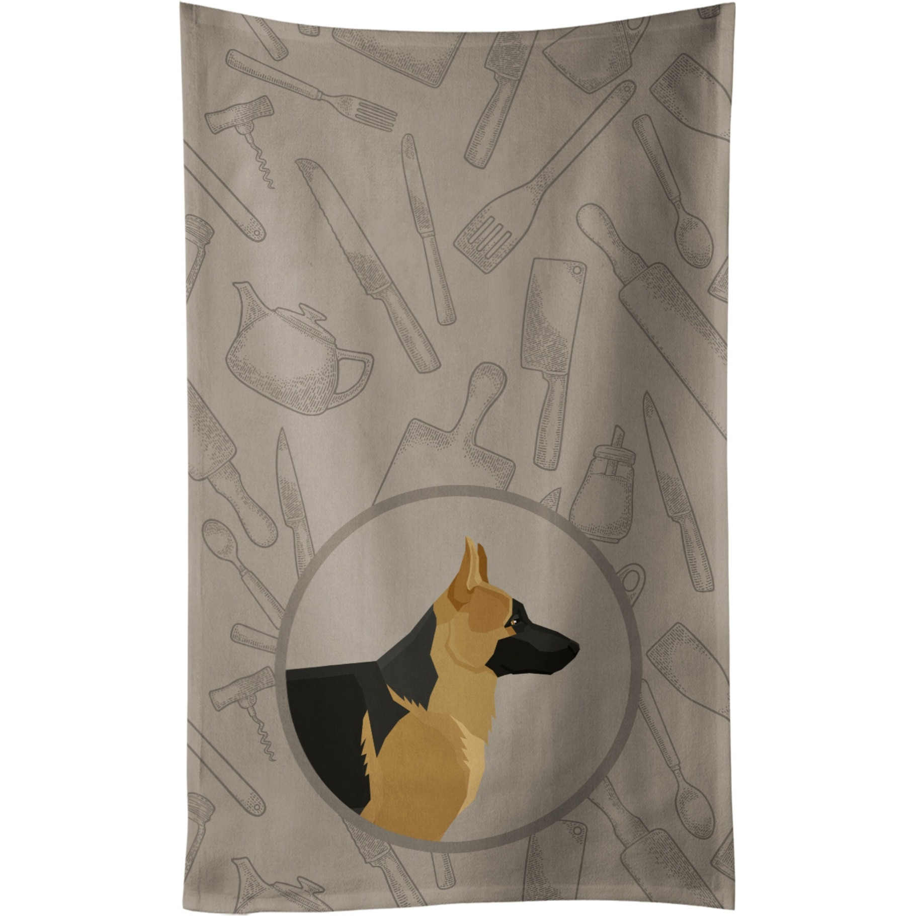 Caroline's Treasures CK2187KTWL German Shepherd In the Kitchen Kitchen Towel