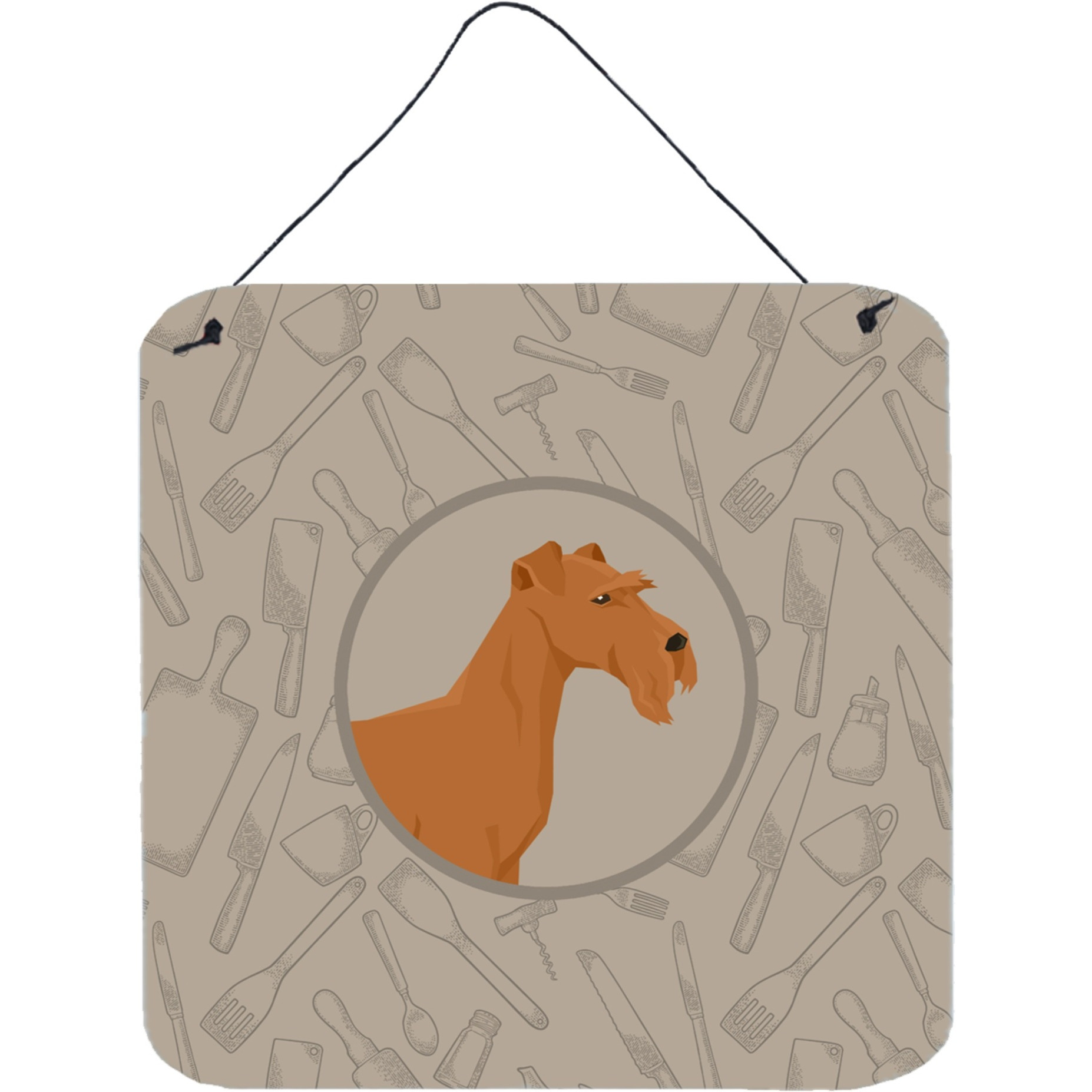 &quotCaroline's Treasures Irish Terrier in The Kitchen Door Hanging Prints wall-decor, Multicolor"