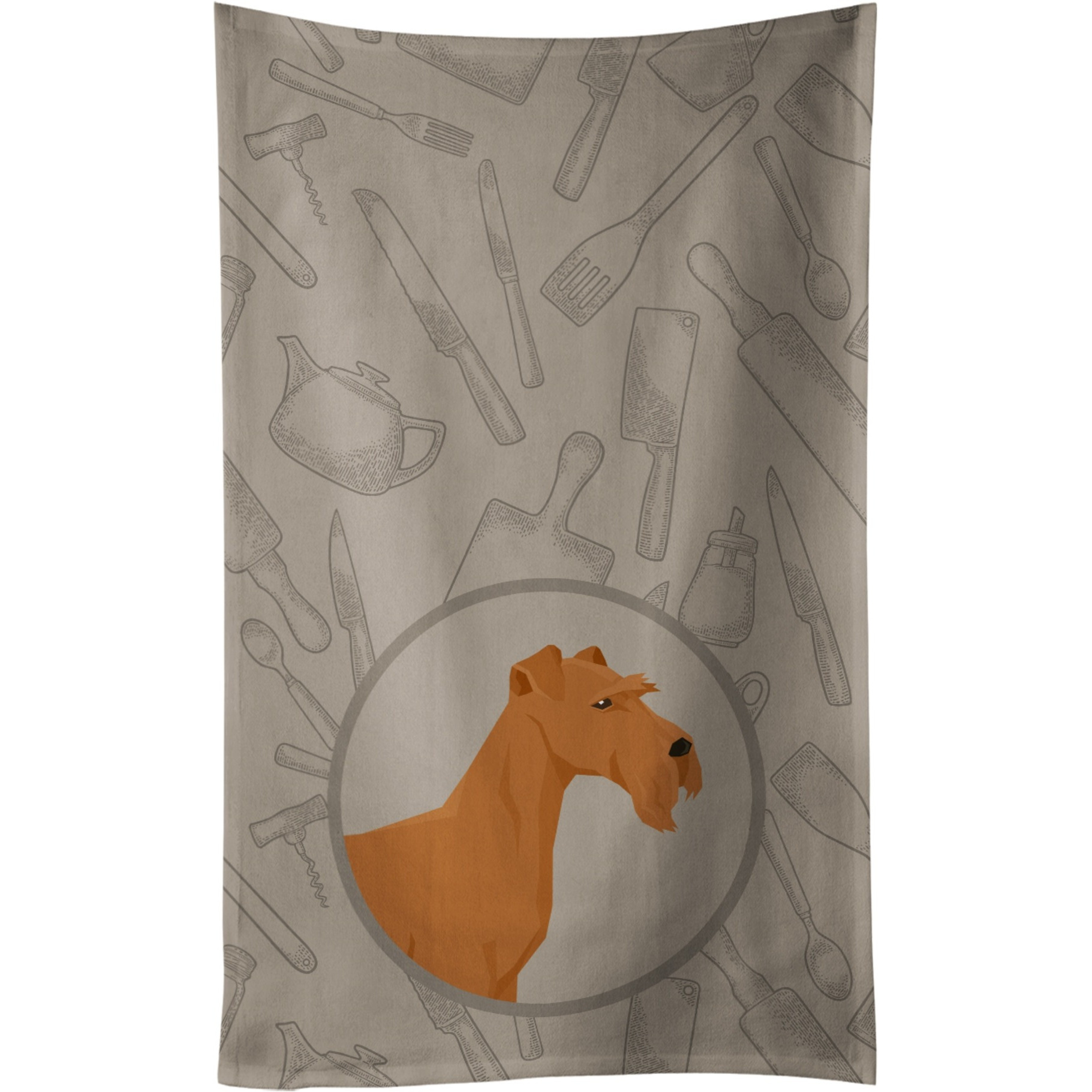Caroline's Treasures CK2193KTWL Irish Terrier In the Kitchen Kitchen Towel