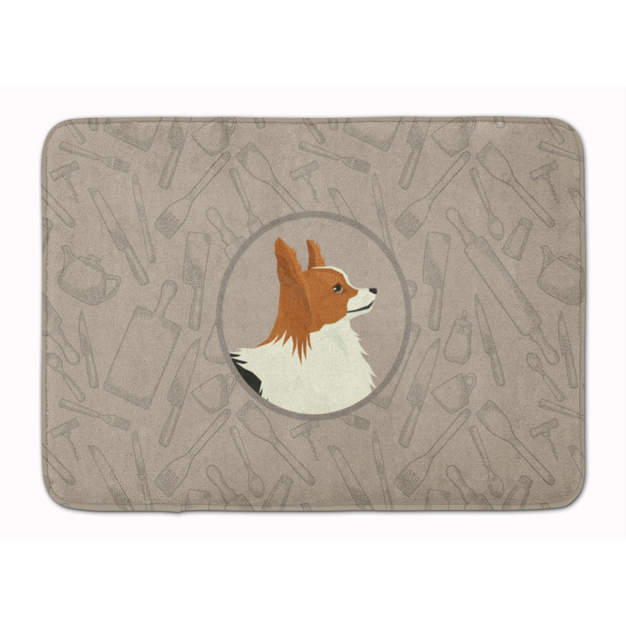 &quotCaroline's Treasures Papillon In the Kitchen Machine Washable Memory Foam Mat doormats, Multicolor"