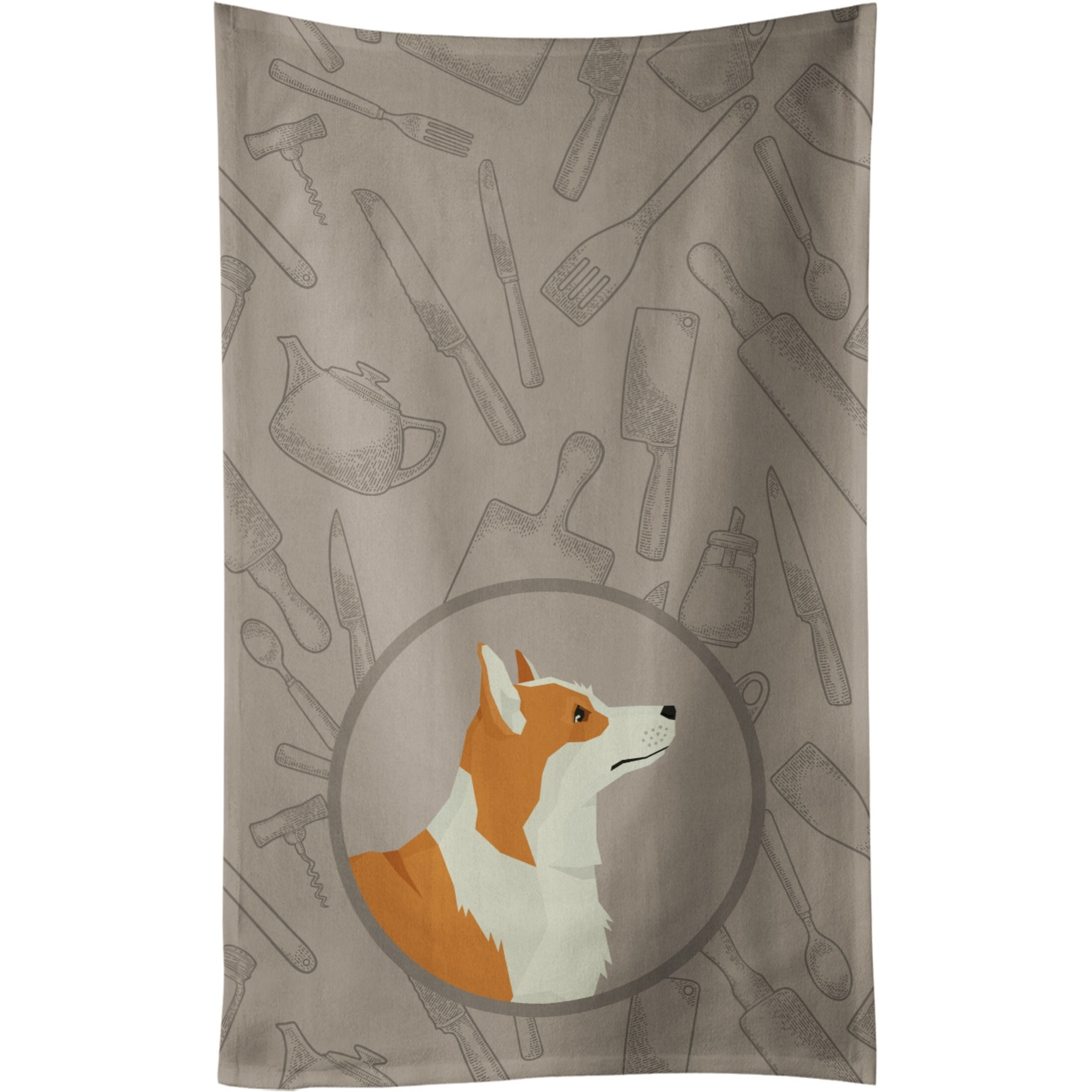 Caroline's Treasures CK2201KTWL Pembroke Corgi In the Kitchen Kitchen Towel