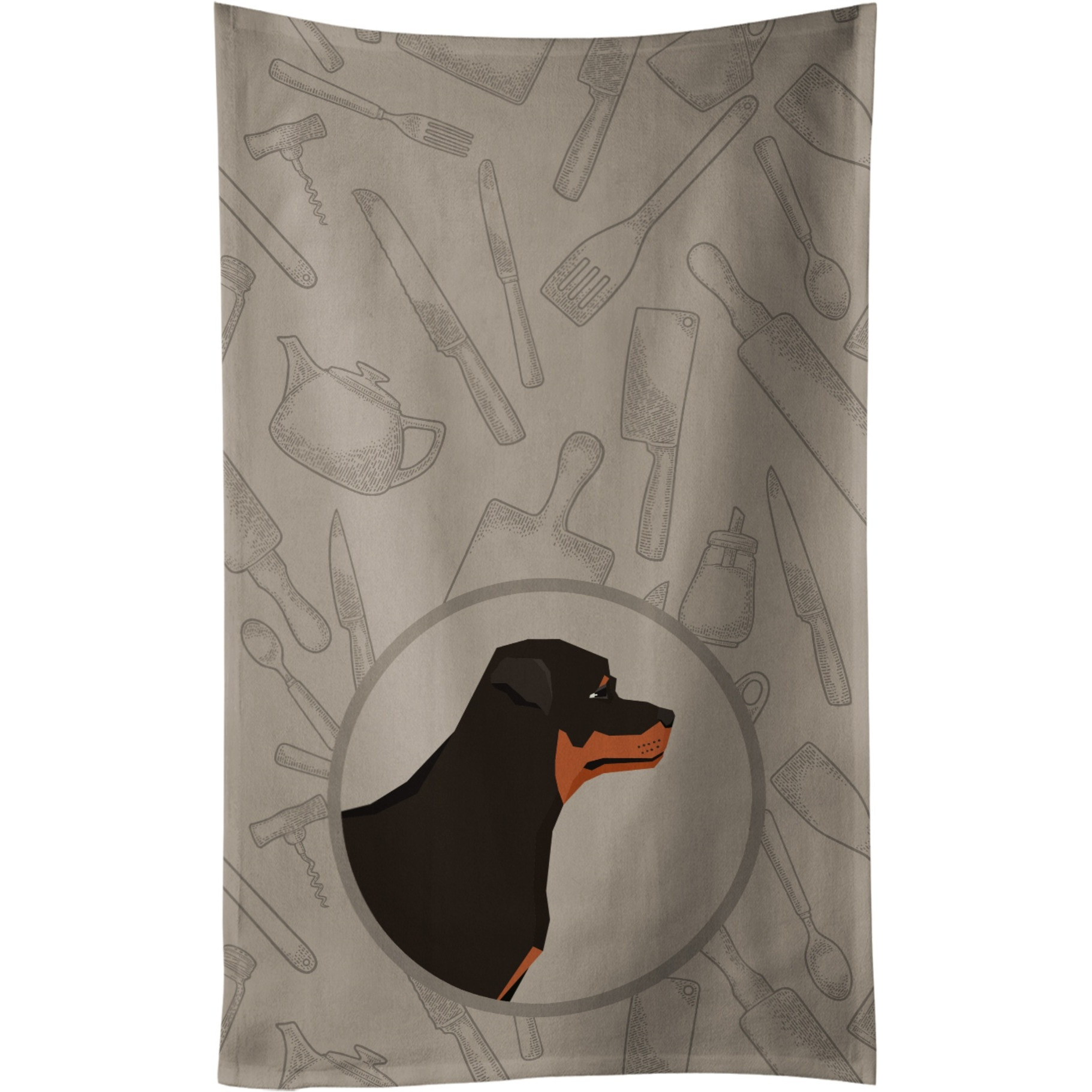 Caroline's Treasures CK2205KTWL Rottweiler In the Kitchen Kitchen Towel