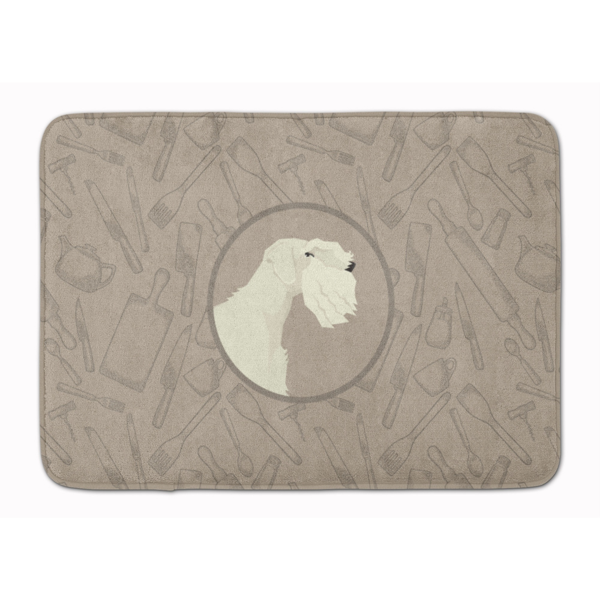&quotCaroline's Treasures Sealyham Terrier In the Kitchen Machine Washable Memory Foam Mat doormats, Multicolor"