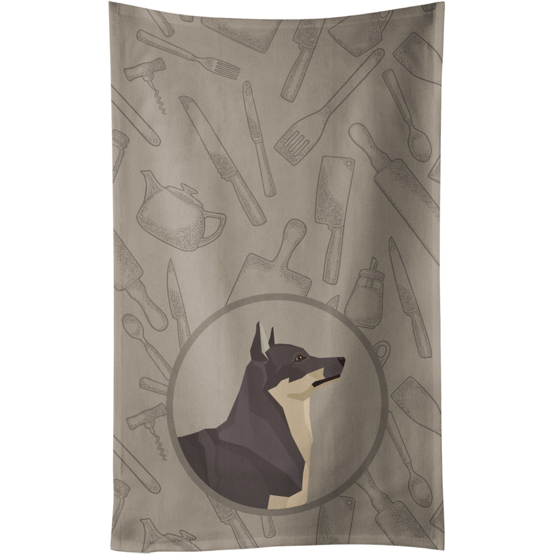 Caroline's Treasures CK2213KTWL Swedish Vallhund In the Kitchen Kitchen Towel