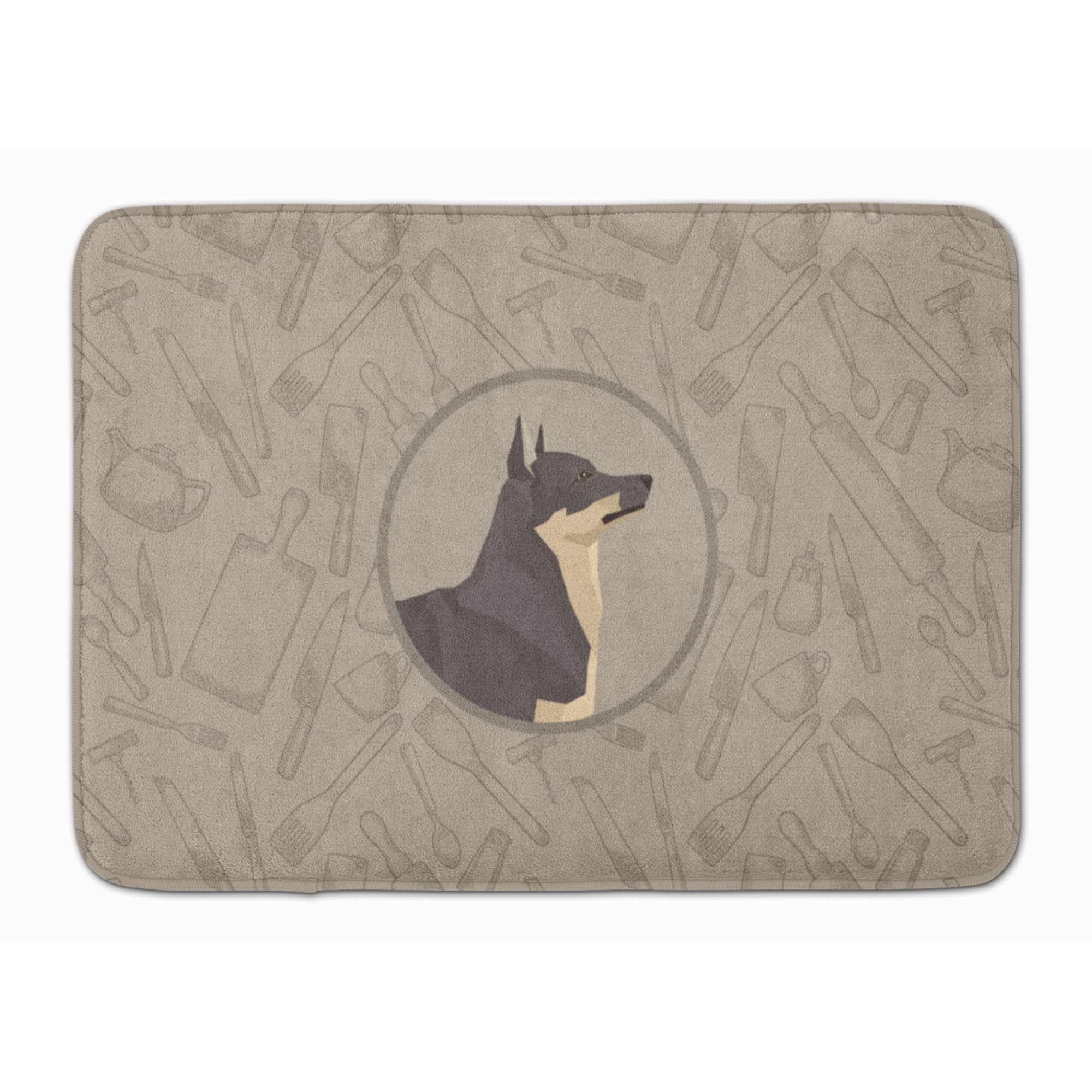 &quotCaroline's Treasures Swedish Vallhund In the Kitchen Machine Washable Memory Foam Mat doormats, Multicolor"