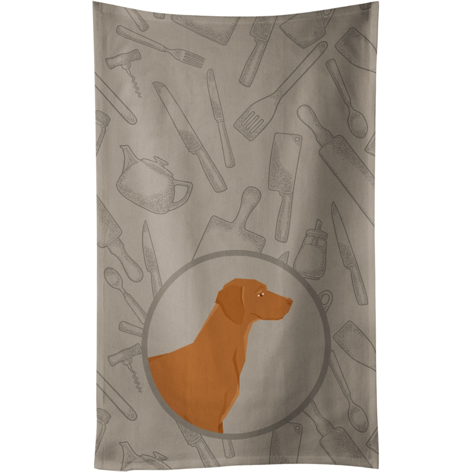 Caroline's Treasures CK2215KTWL Vizsla In the Kitchen Kitchen Towel