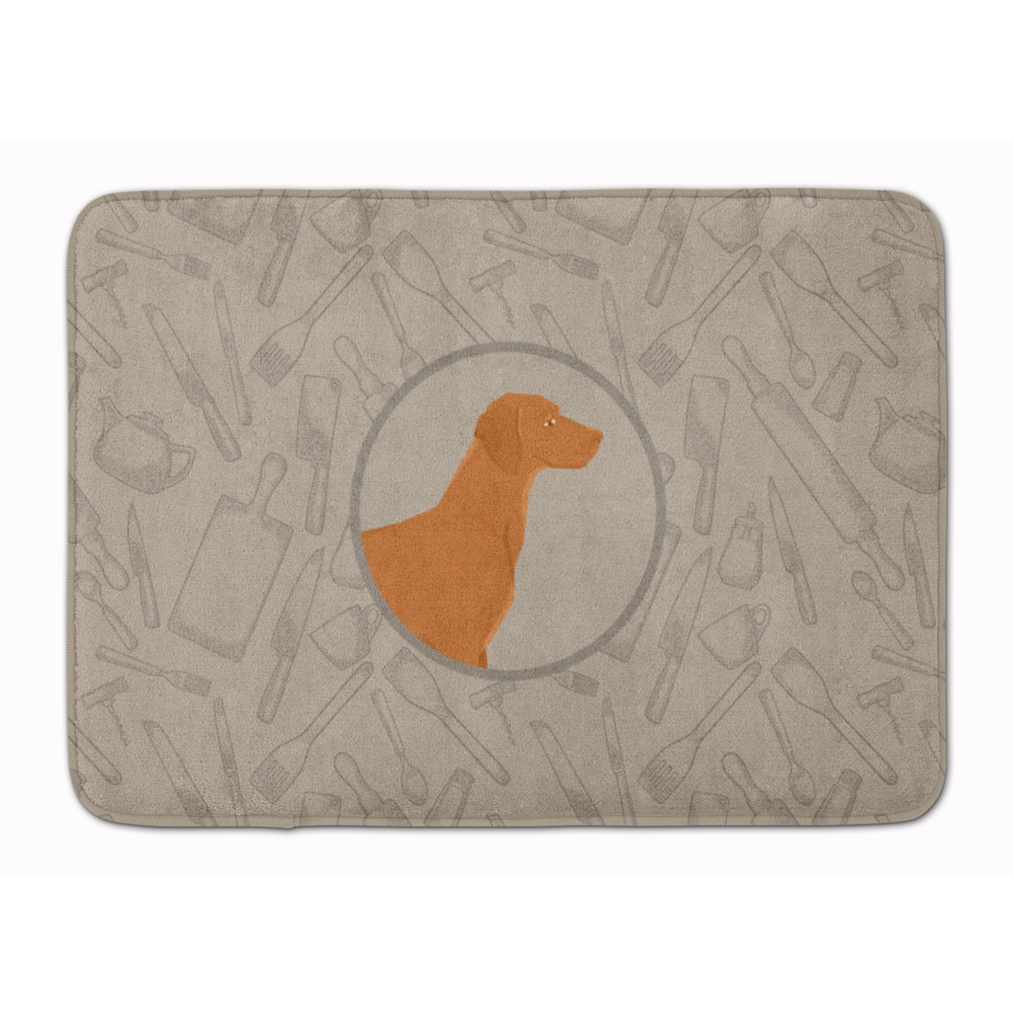 &quotCaroline's Treasures Vizsla In the Kitchen Machine Washable Memory Foam Mat doormats, Multicolor"