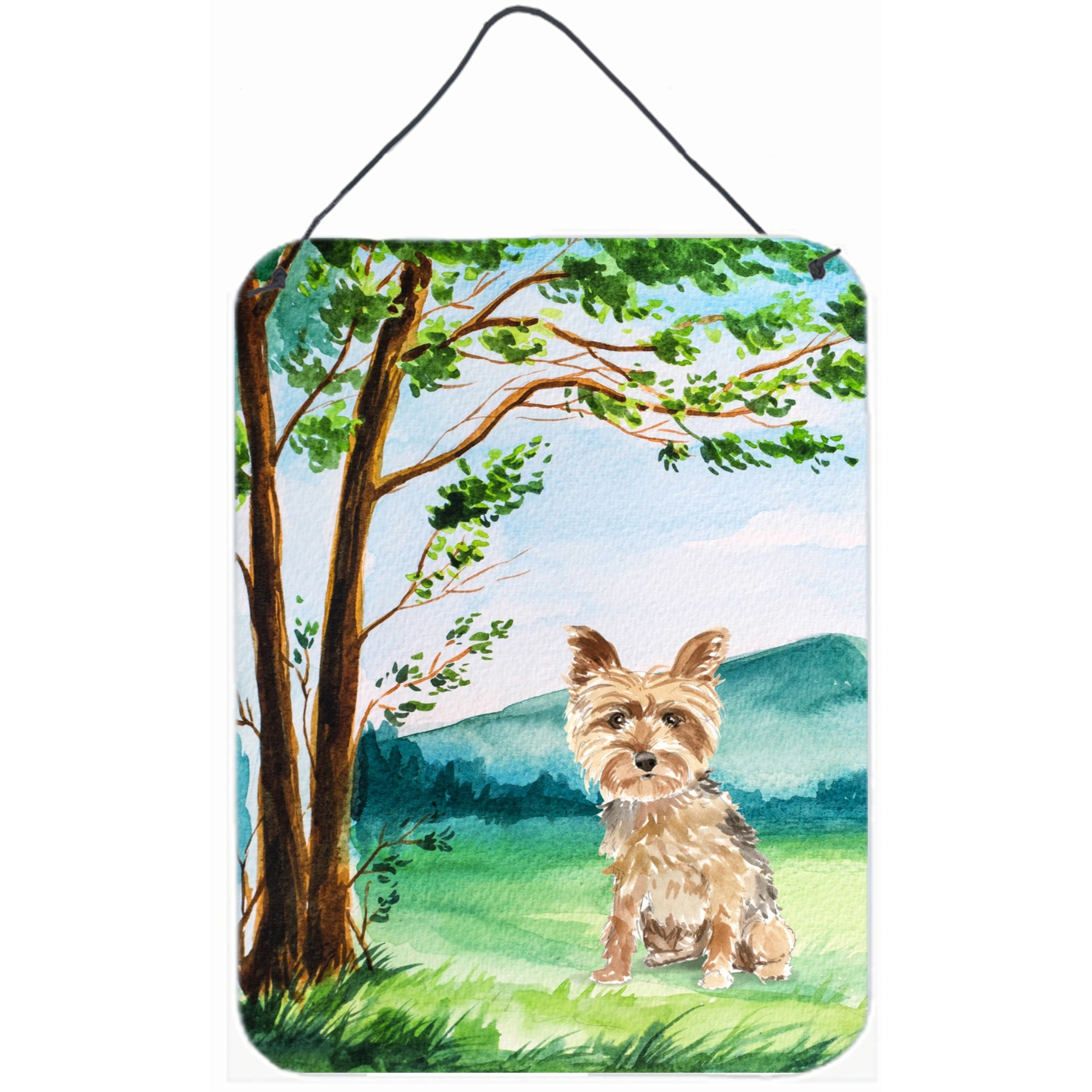 &quotCaroline's Treasures Under the Tree Yorkie Yorkshire Terrier Door Hanging Prints wall-decor, Multicolor"