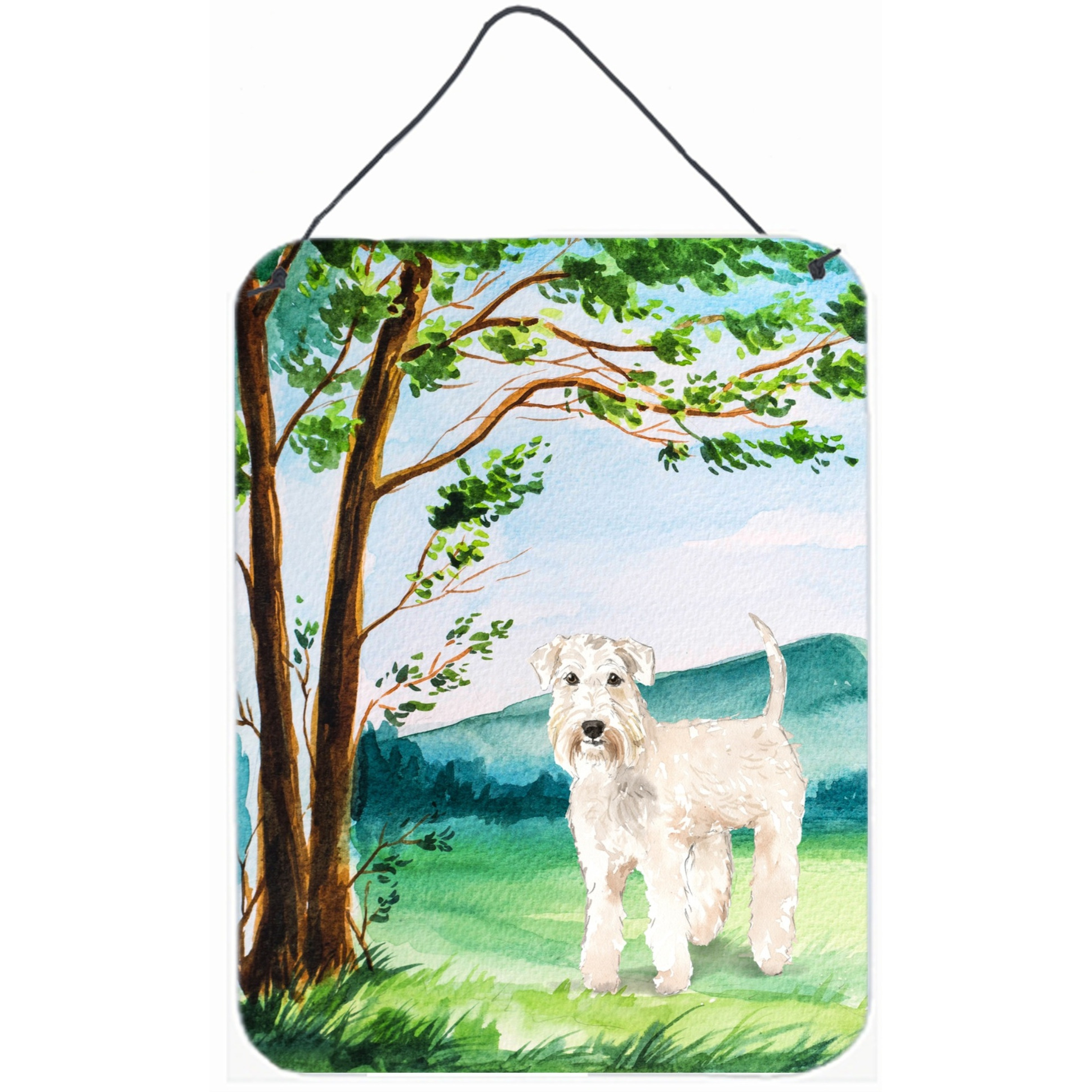 &quotCaroline's Treasures Under the Tree Wheaten Terrier Door Hanging Prints wall-decor, Multicolor"