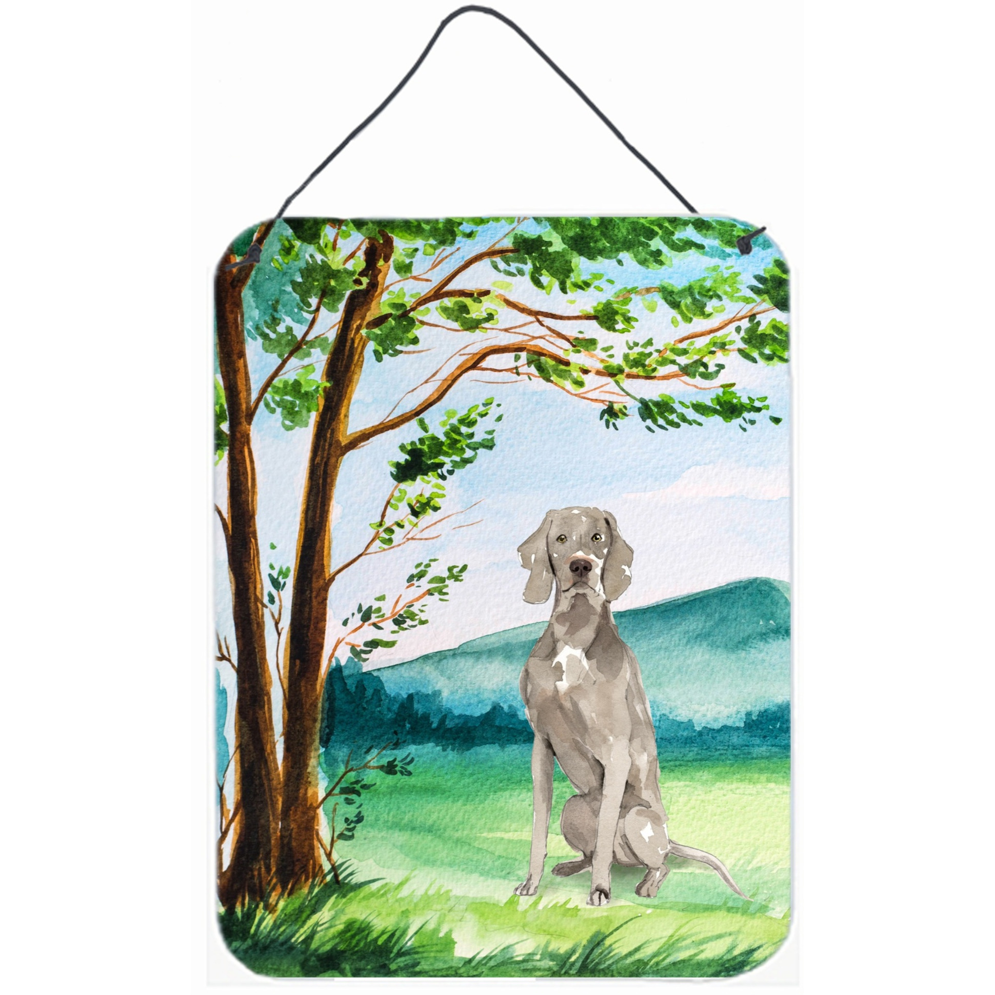 &quotCaroline's Treasures Under the Tree Weimaraner Door Hanging Prints wall-decor, Multicolor"