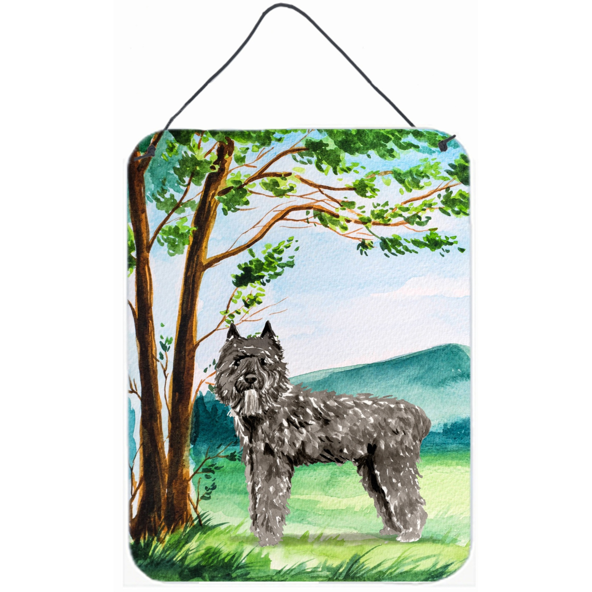 &quotCaroline's Treasures Under the Tree Bouvier des Flandres Door Hanging Prints wall-decor, Multicolor"