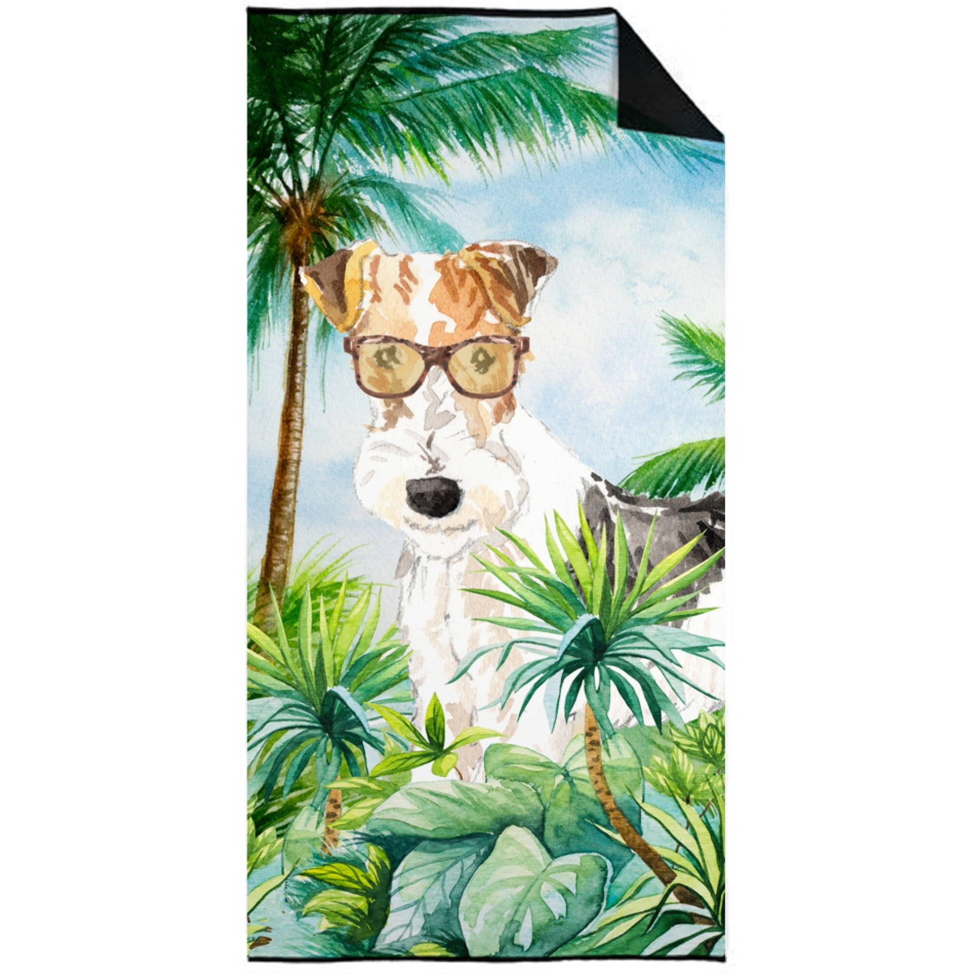&quotCaroline's Treasures CK2991TWL3060 Fox Terrier Premium beach-towels, Multicolor"