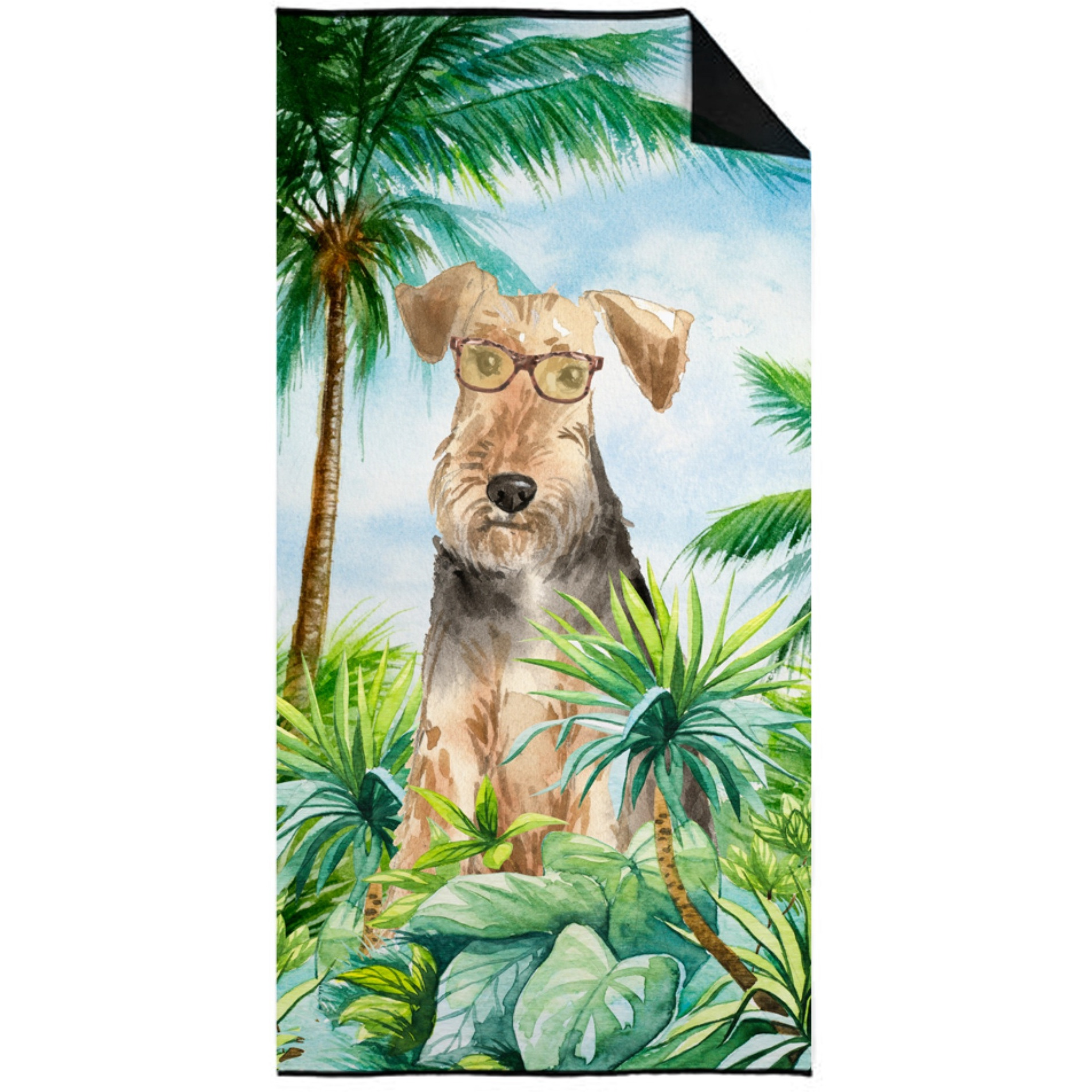 &quotCaroline's Treasures CK2994TWL3060 Airedale Terrier Premium beach-towels, Multicolor"