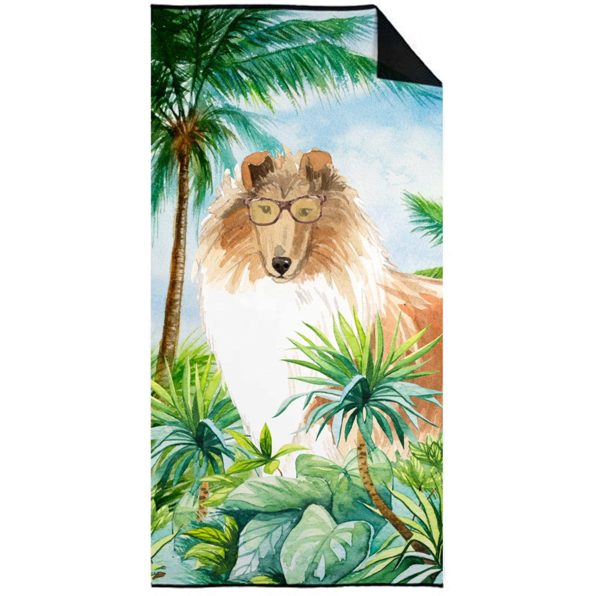 &quotCaroline's Treasures CK3003TWL3060 Collie Premium beach-towels, Multicolor"
