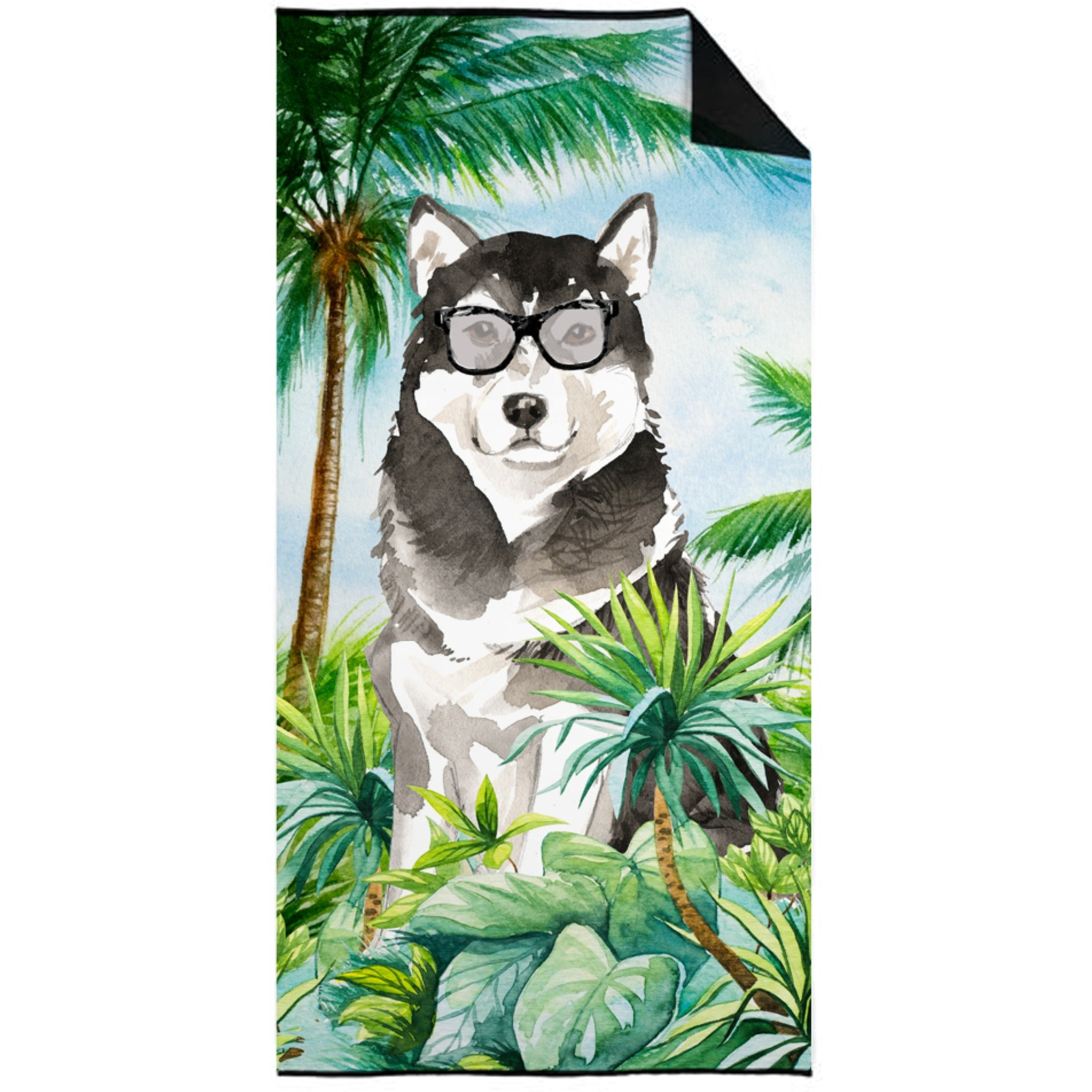 &quotCaroline's Treasures CK3008TWL3060 Alaskan Malamute Premium beach-towels, Multicolor"