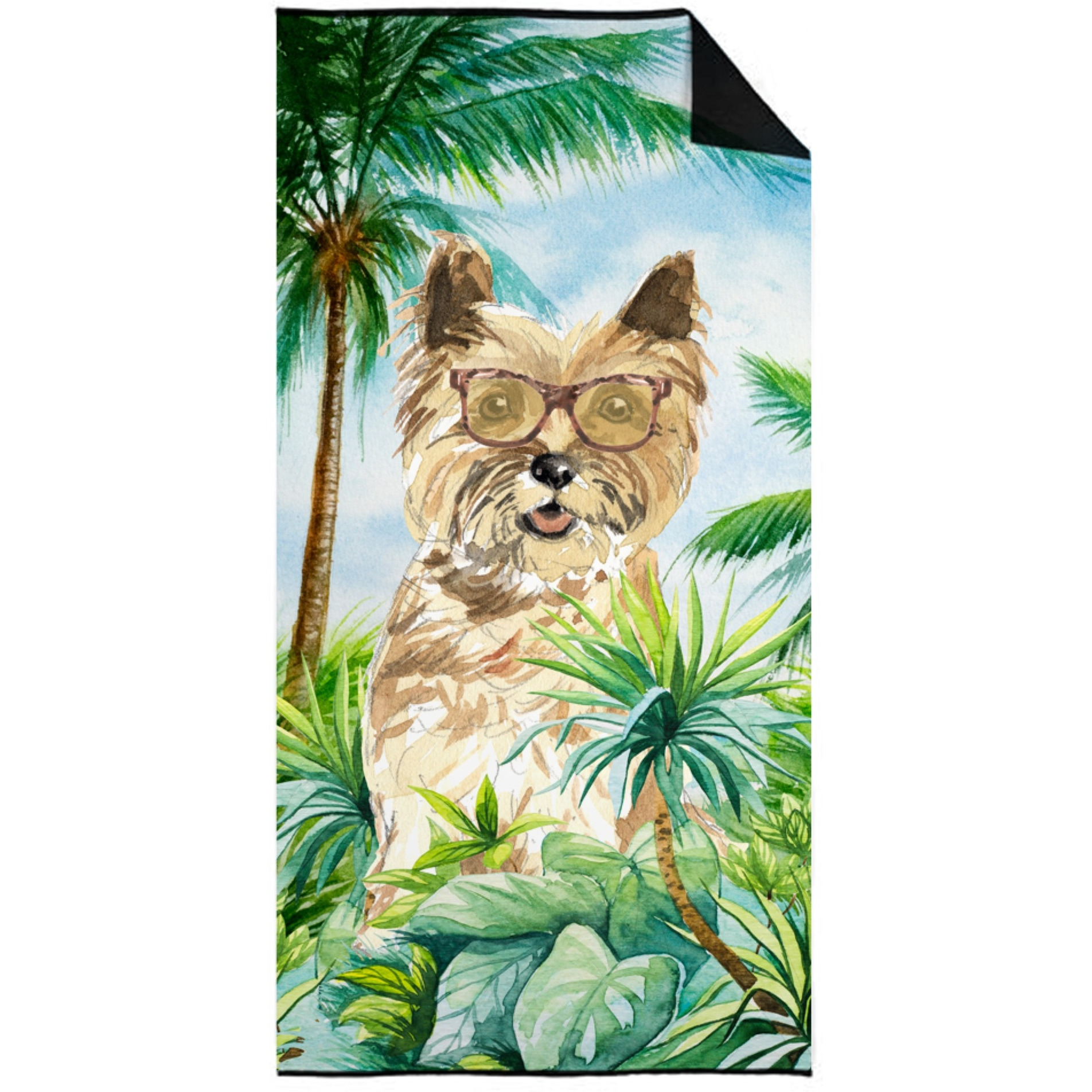 &quotCaroline's Treasures CK3019TWL3060 Cairn Terrier Premium beach-towels, Multicolor"