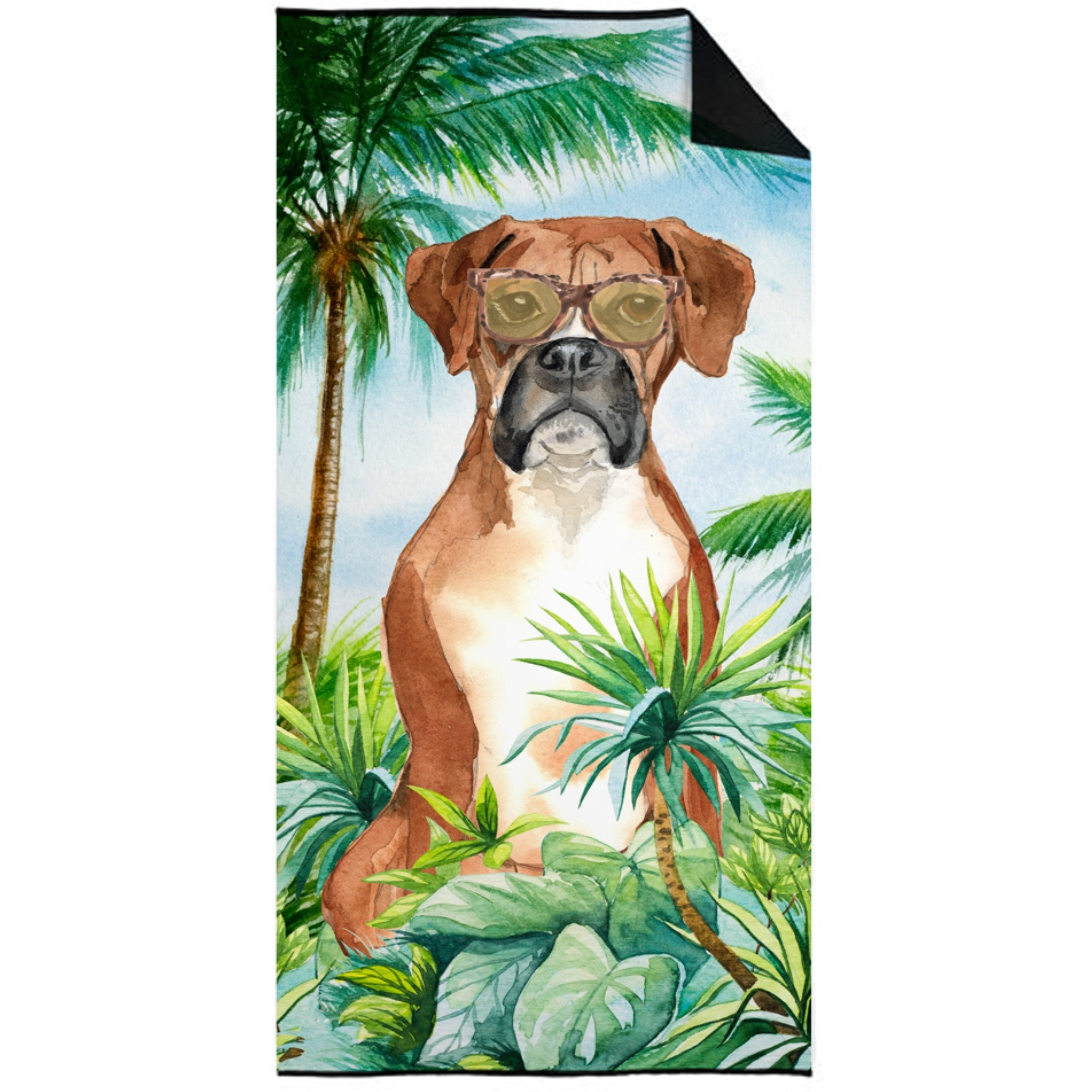 &quotCaroline's Treasures CK3020TWL3060 Boxer Premium beach-towels, Multicolor"