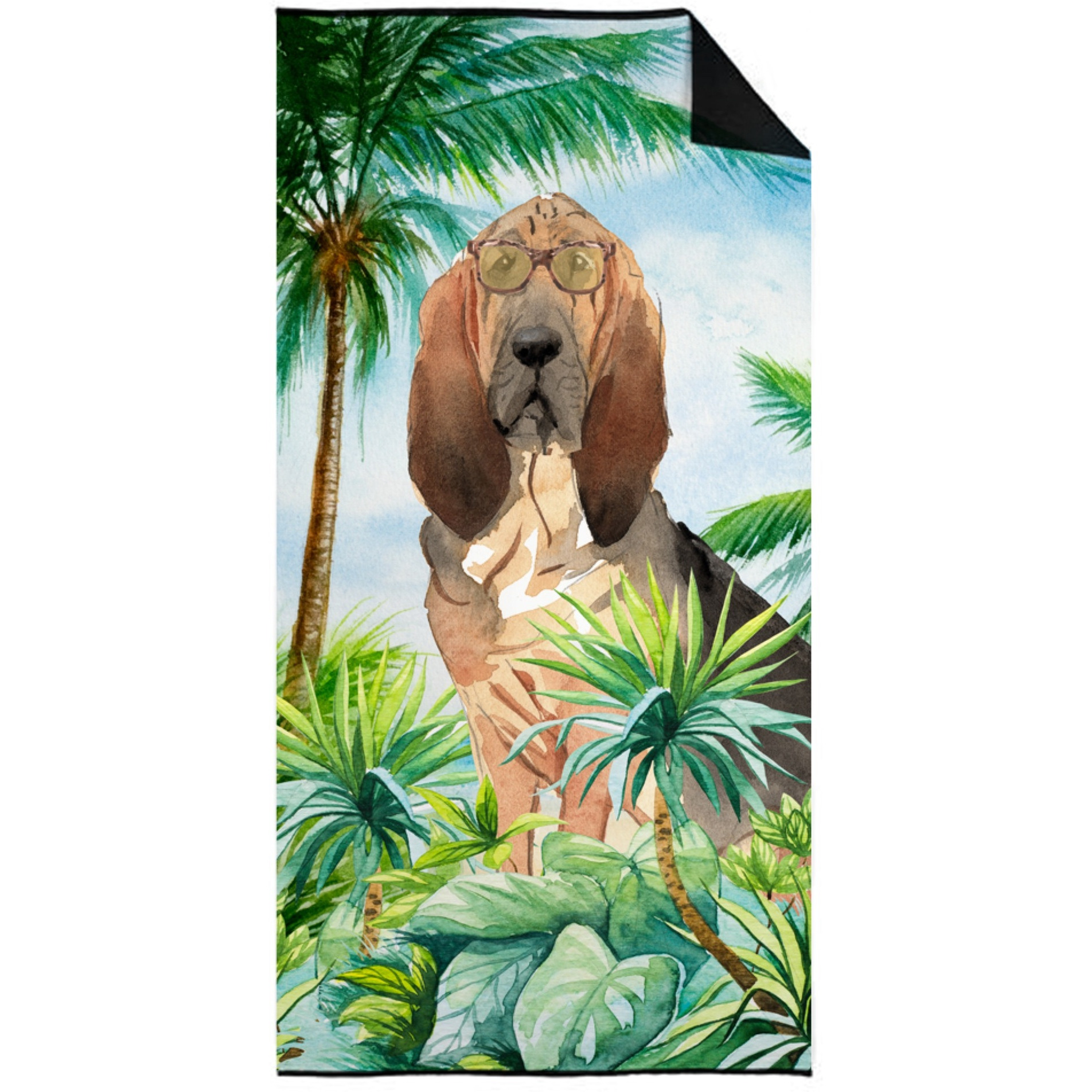 &quotCaroline's Treasures CK3023TWL3060 Bloodhound Premium beach-towels, Multicolor"