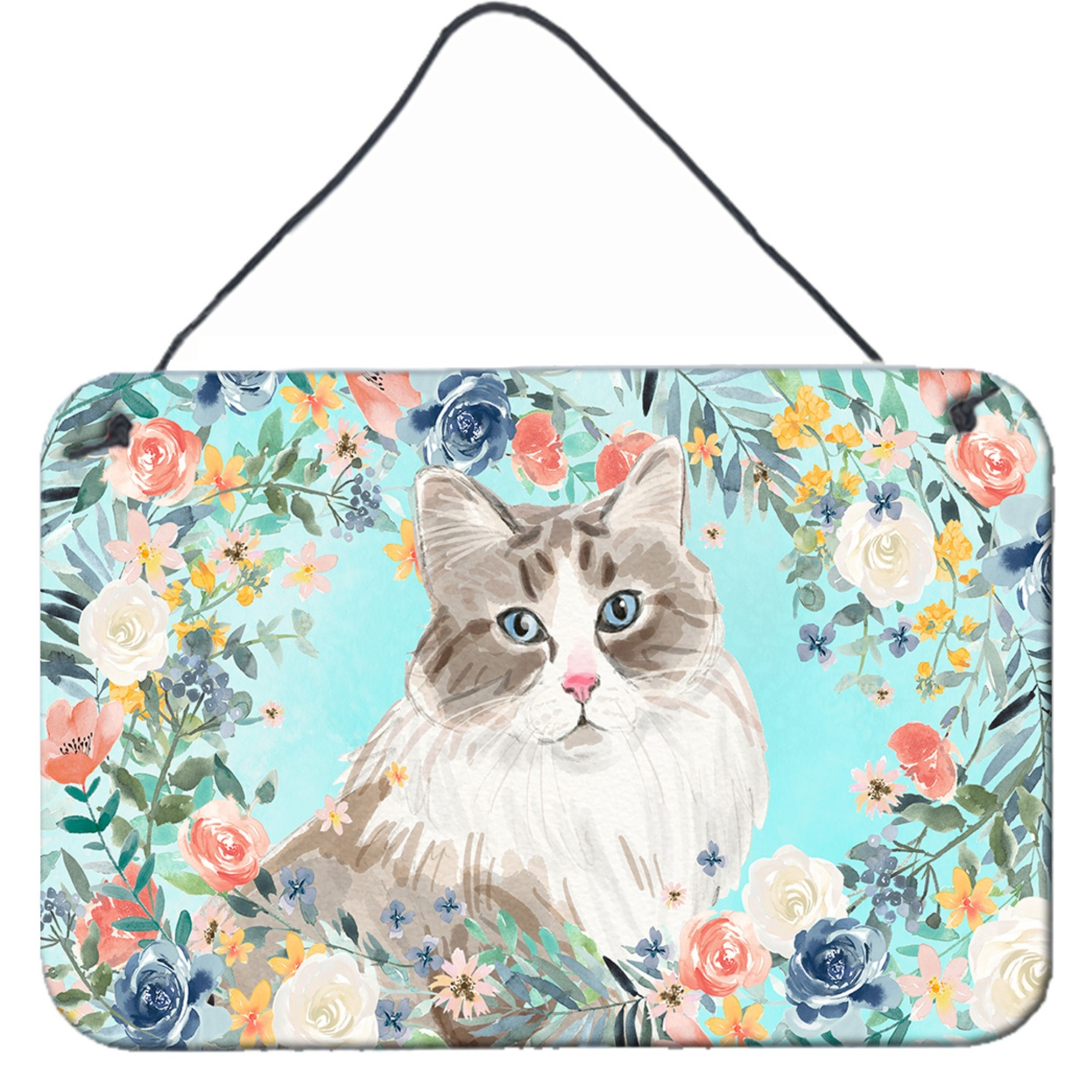 &quotCaroline's Treasures Siberian Spring Flowers Door Hanging Prints wall-decor, Multicolor"