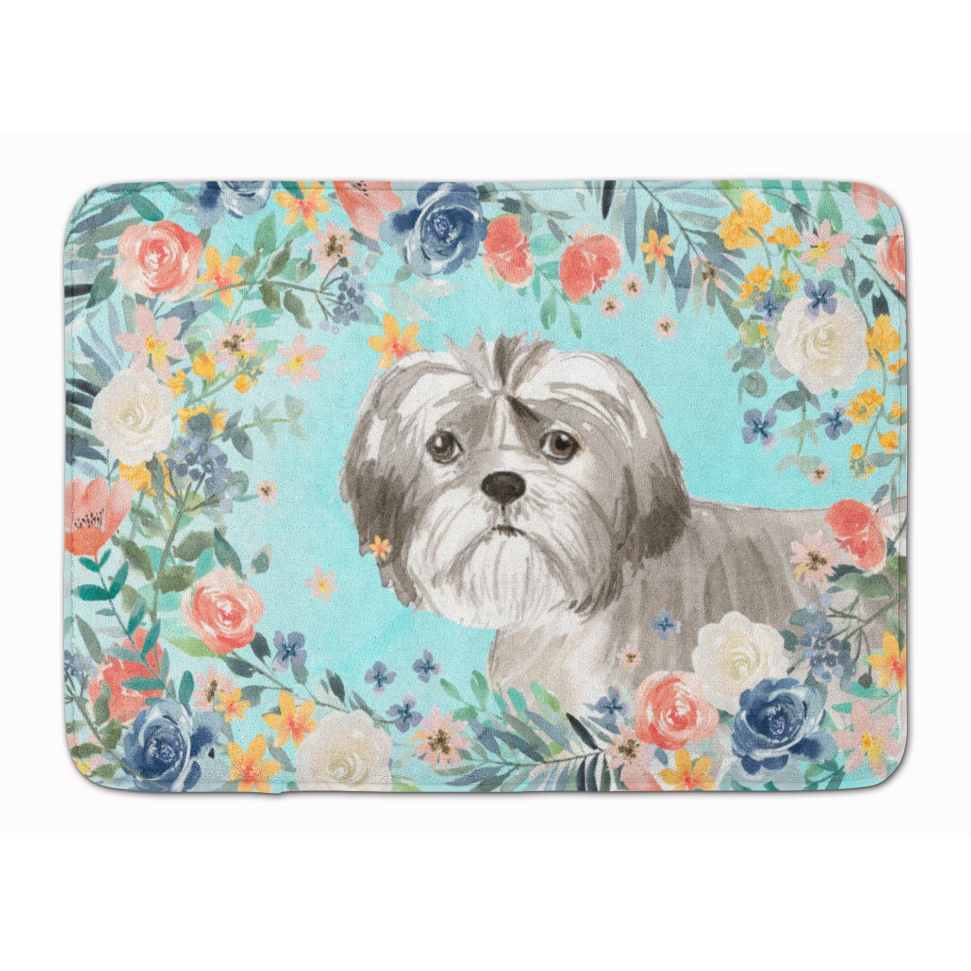 &quotCaroline's Treasures Shih Tzu Puppy Machine Washable Memory Foam Mat doormats, Multicolor"