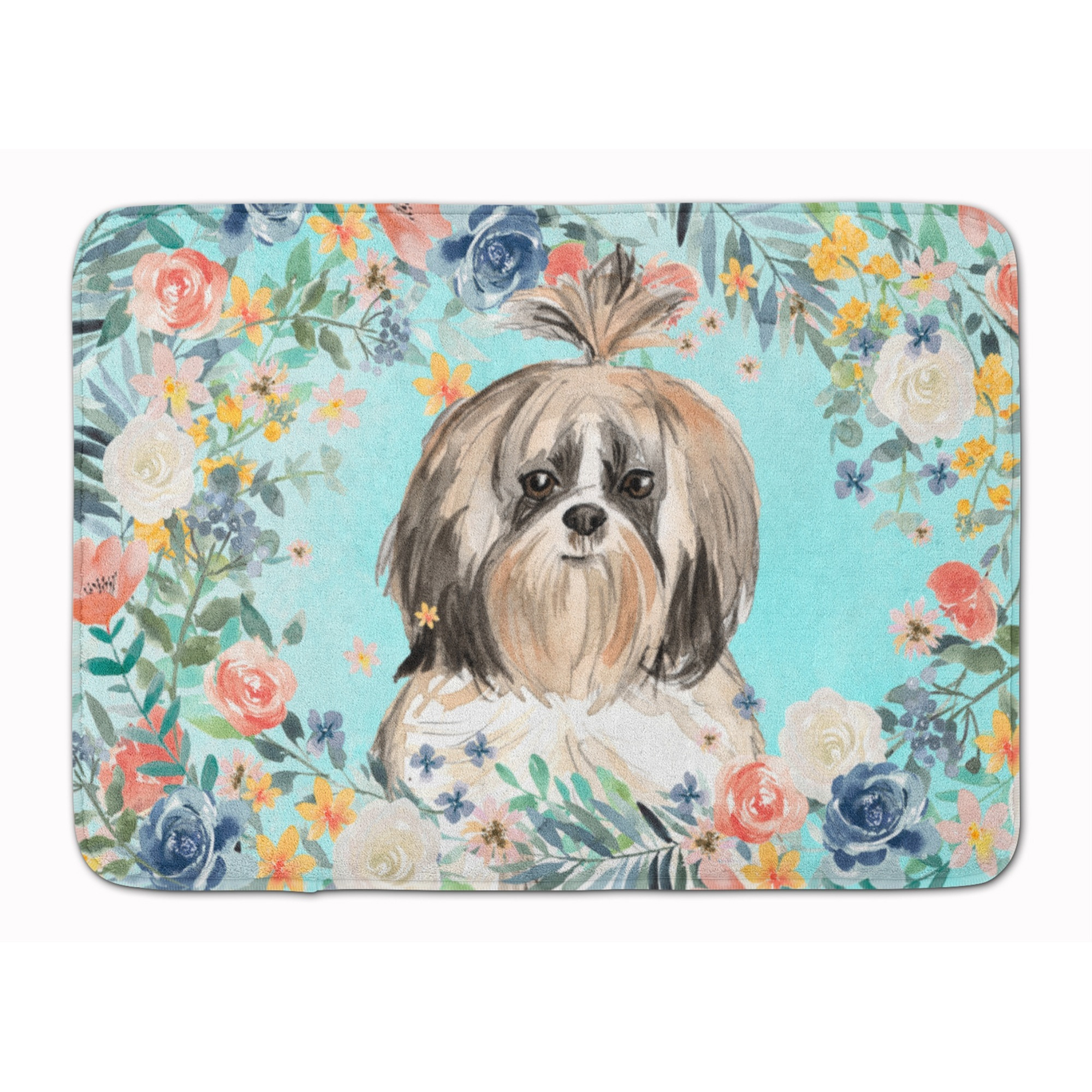 &quotCaroline's Treasures Shih Tzu Machine Washable Memory Foam Mat doormats, Multicolor"