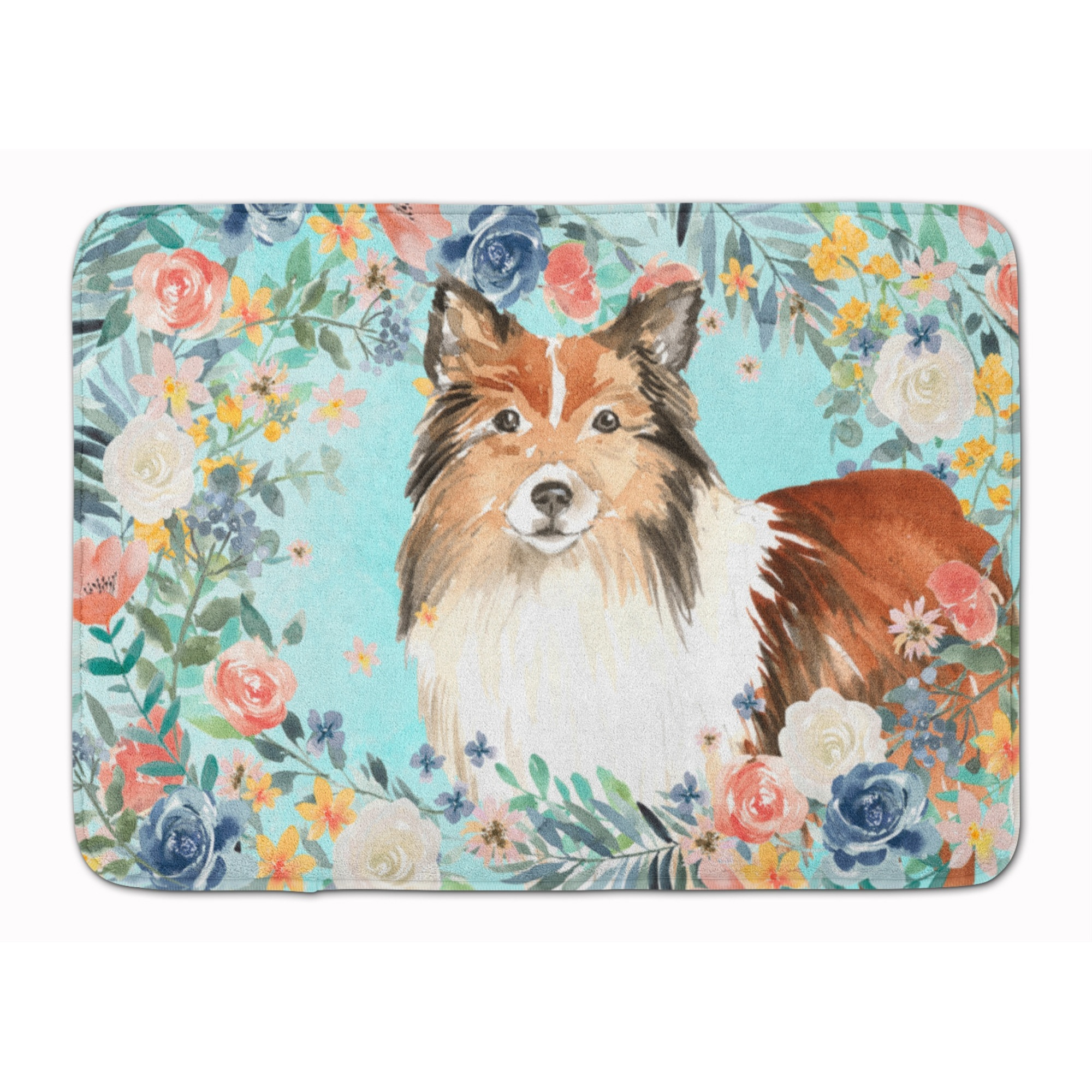 &quotCaroline's Treasures Sheltie Machine Washable Memory Foam Mat doormats, Multicolor"