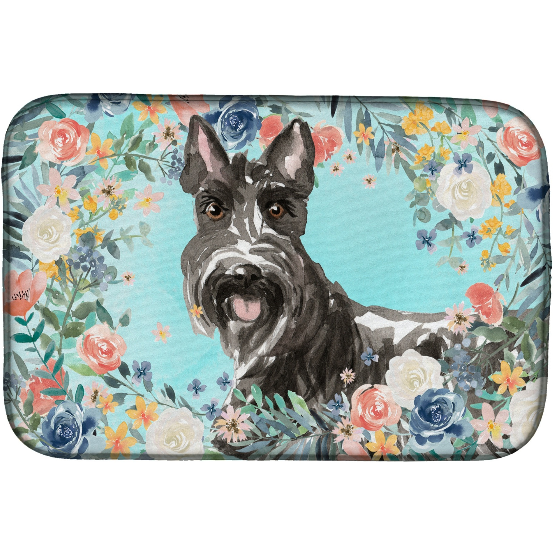 &quotCaroline's Treasures CK3412DDM Scottish Terrier dish-drying-mats, 14 x 21, Multicolor"