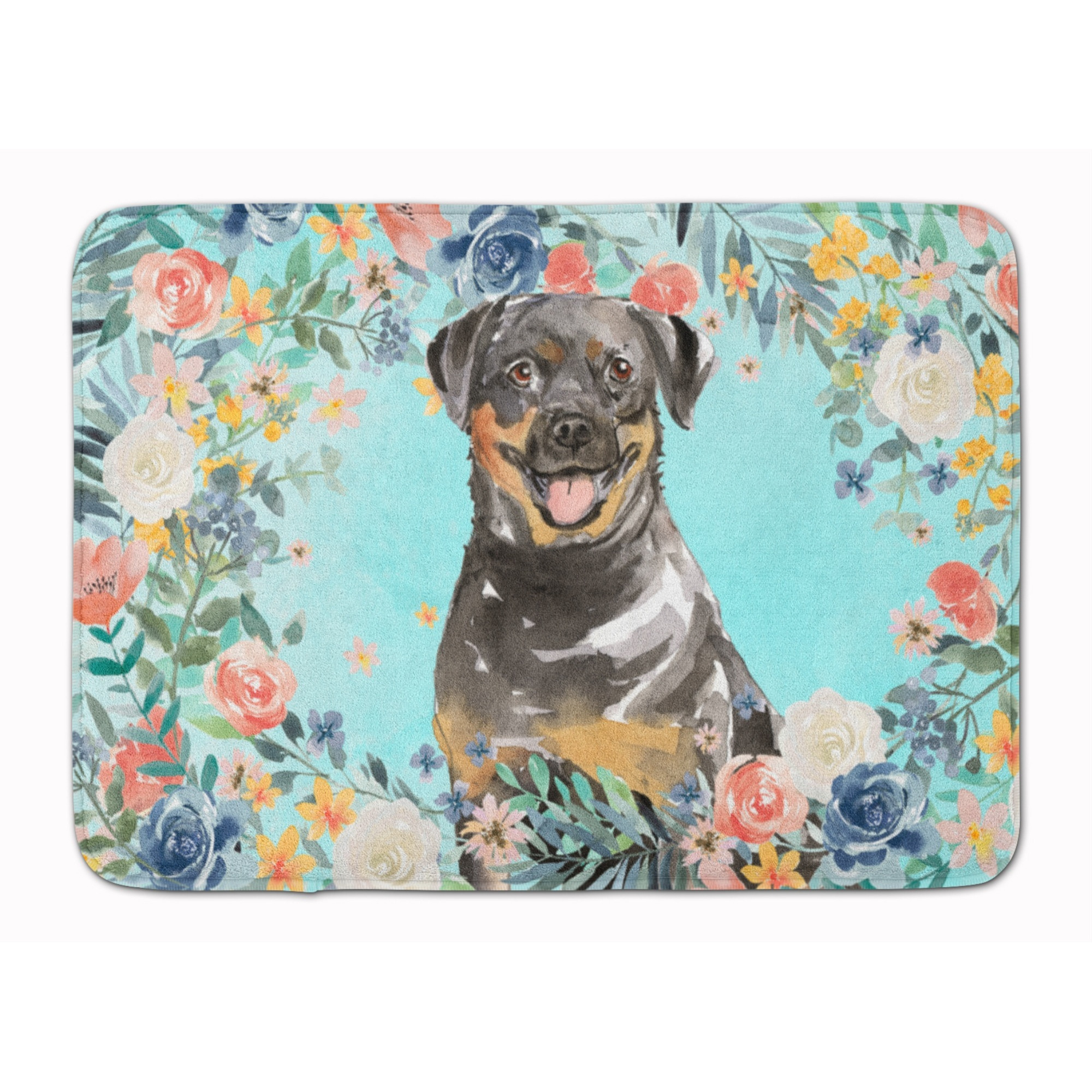 &quotCaroline's Treasures Rottweiler Machine Washable Memory Foam Mat doormats, Multicolor"