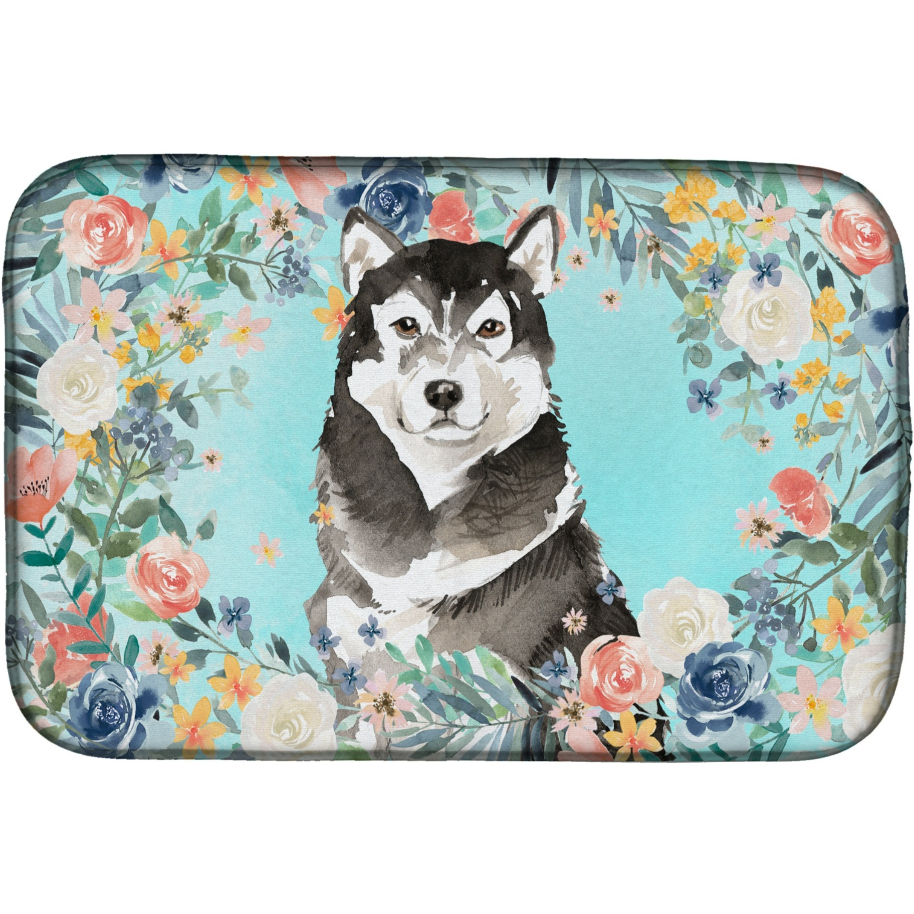 &quotCaroline's Treasures CK3419DDM Alaskan Malamute dish-drying-mats, 14 x 21, Multicolor"