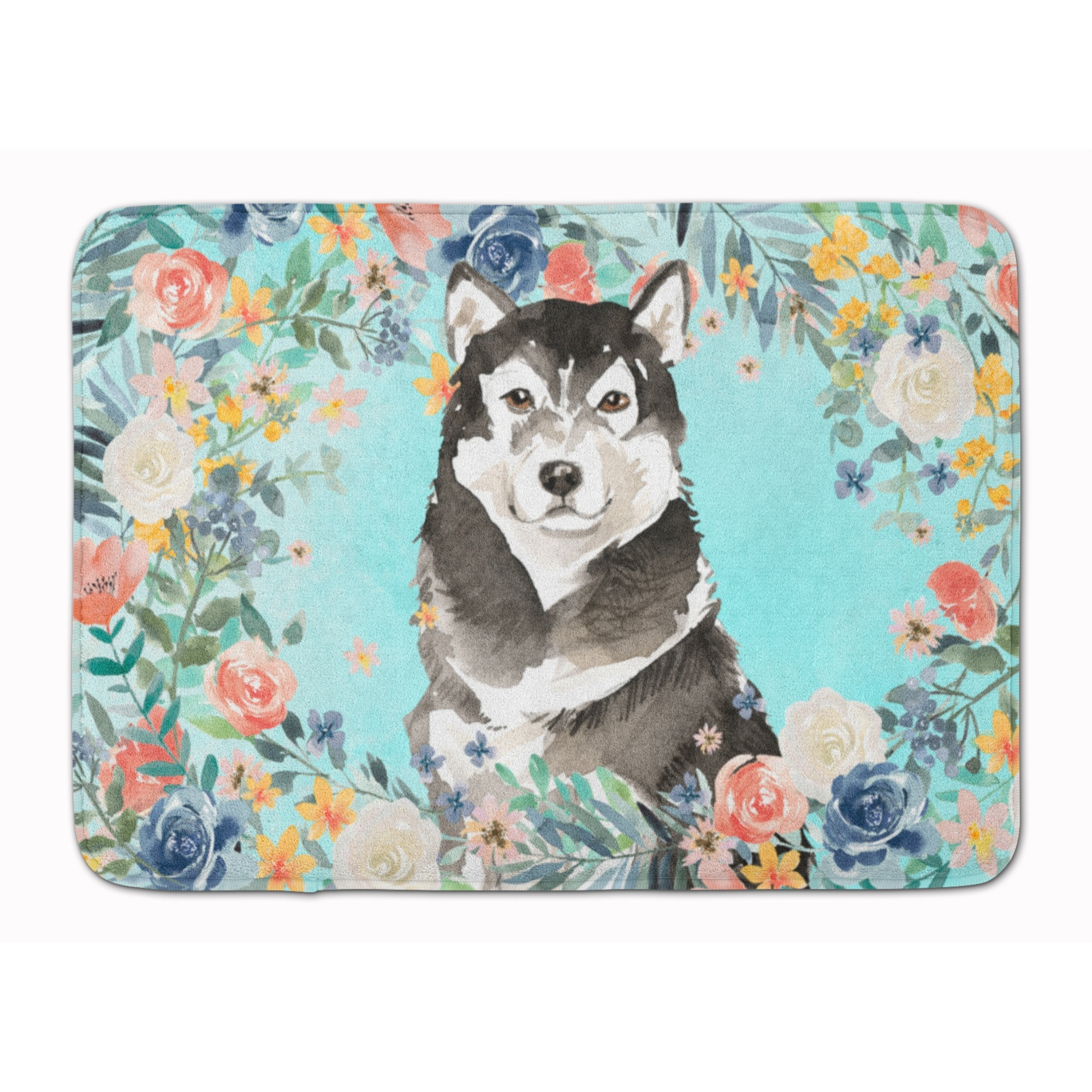 &quotCaroline's Treasures Alaskan Malamute Machine Washable Memory Foam Mat doormats, Multicolor"