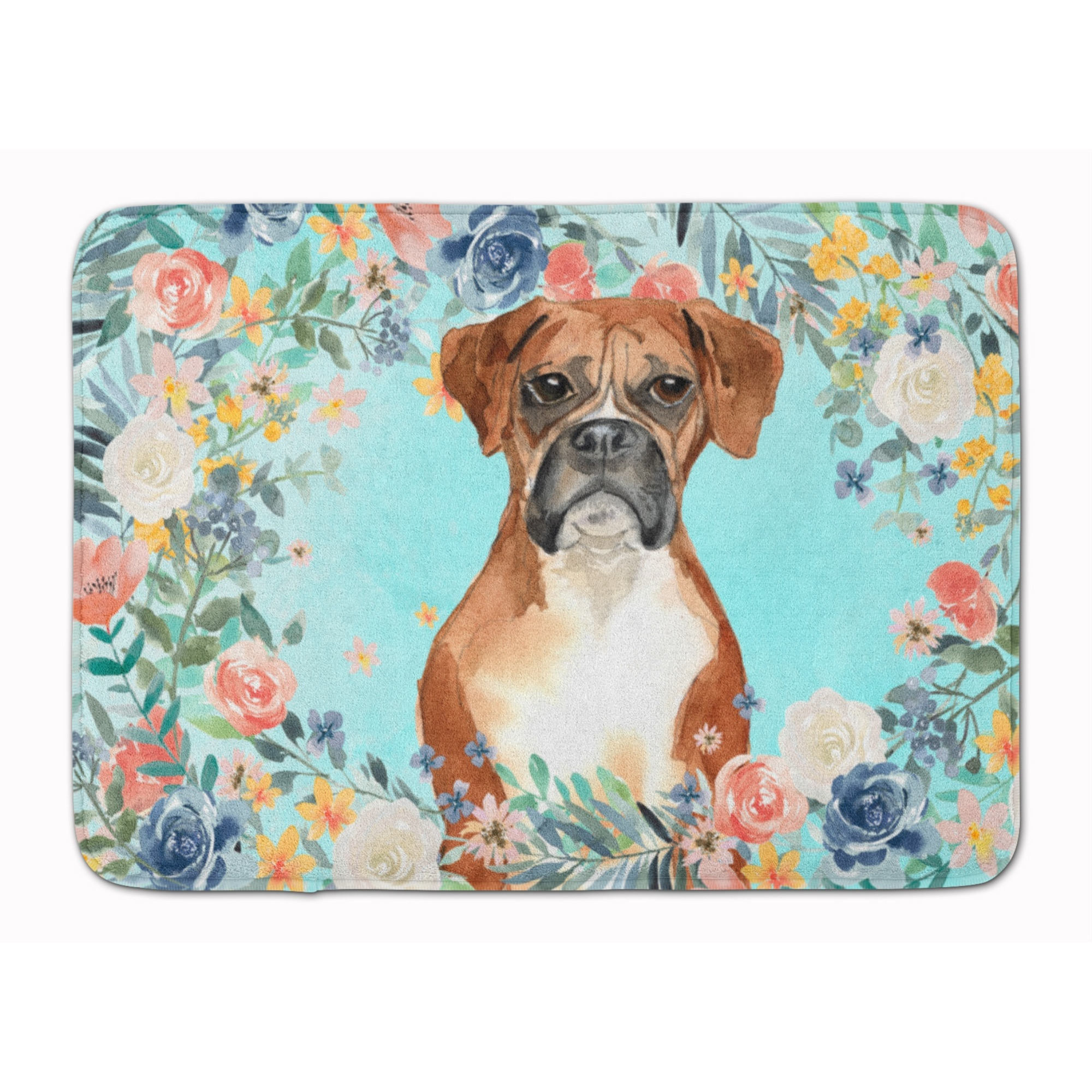 &quotCaroline's Treasures Boxer Machine Washable Memory Foam Mat doormats, Multicolor"