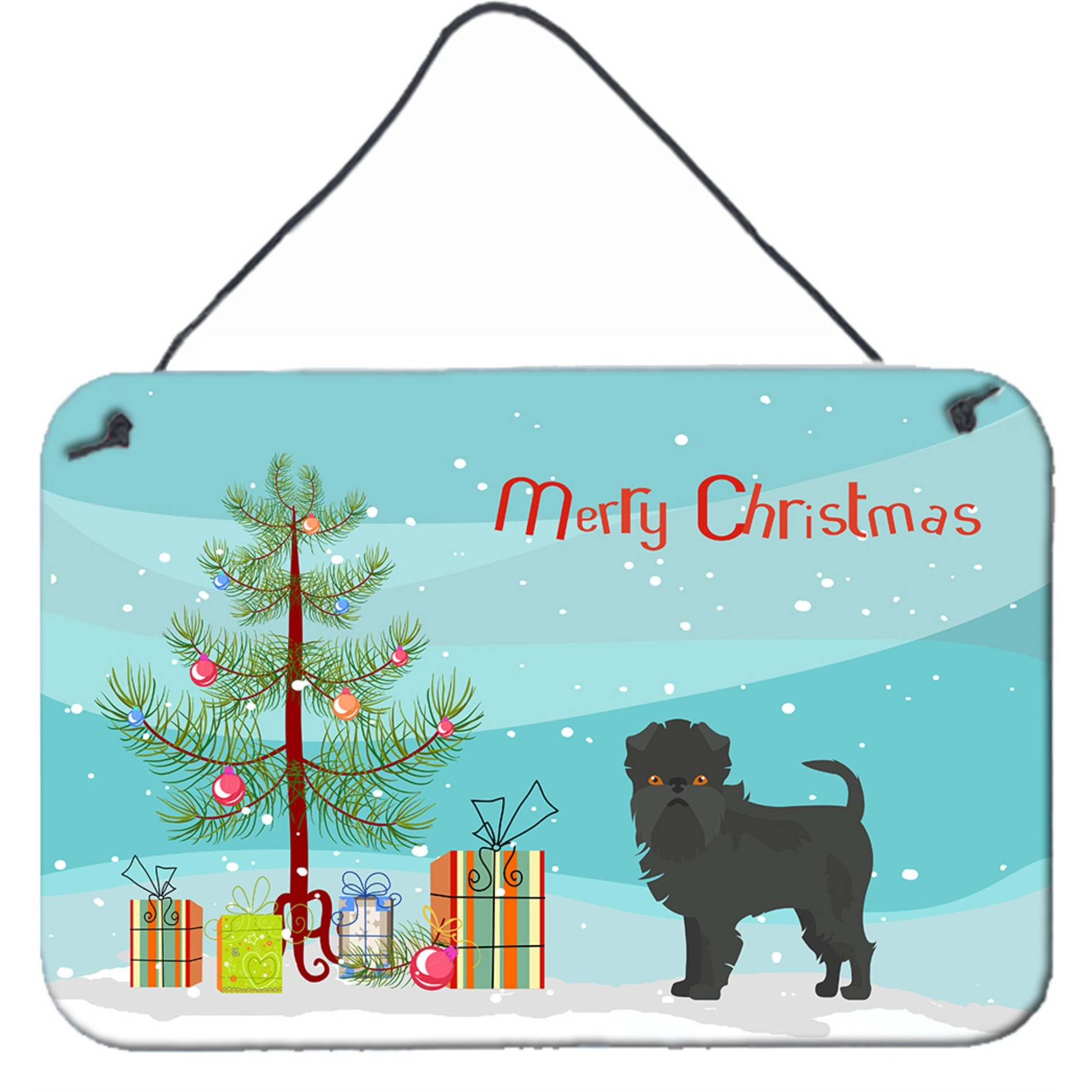 &quotCaroline's Treasures Affenpinscher Christmas Tree Door Hanging Prints wall-decor, Multicolor"