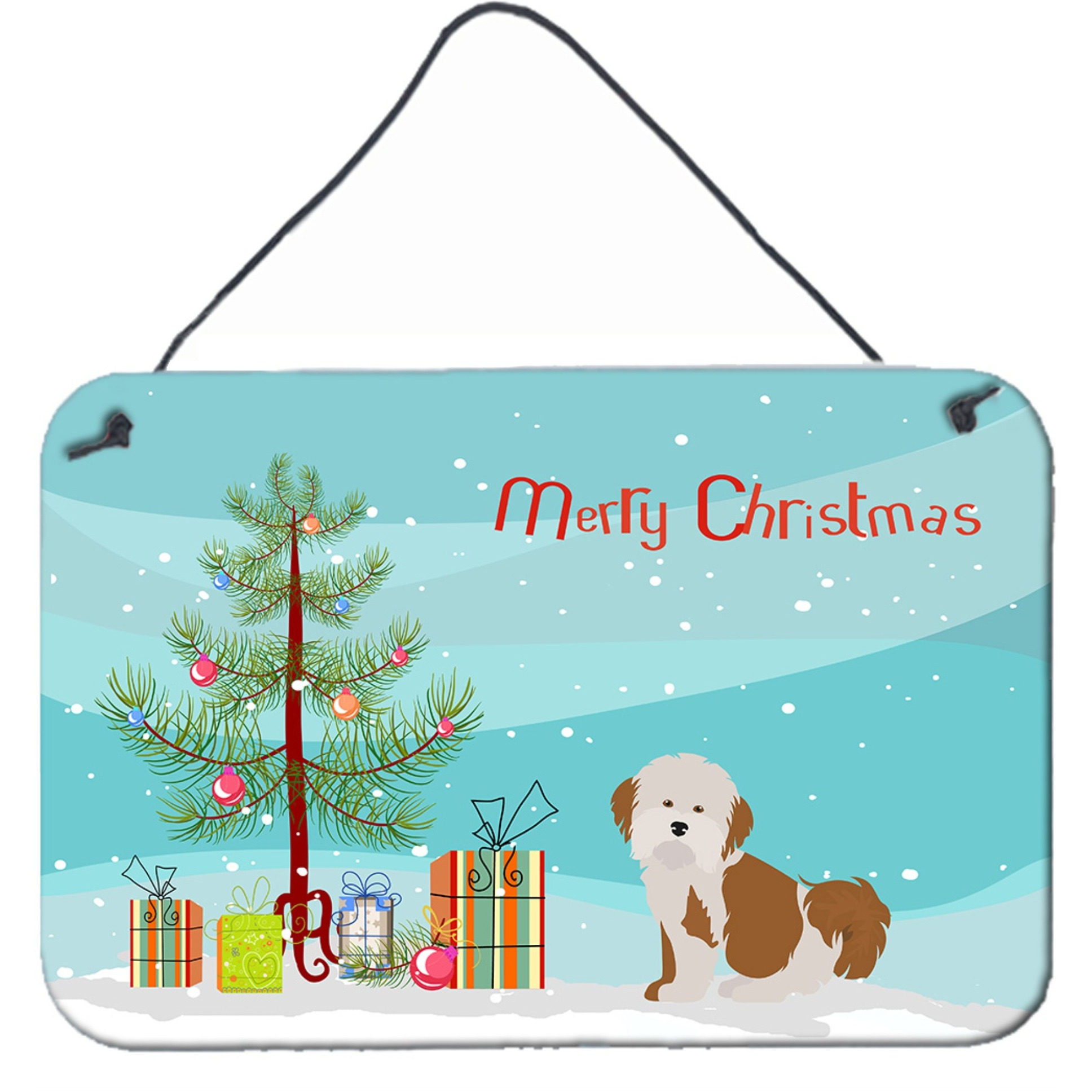 &quotCaroline's Treasures Havanese Christmas Tree Door Hanging Prints wall-decor, Multicolor"