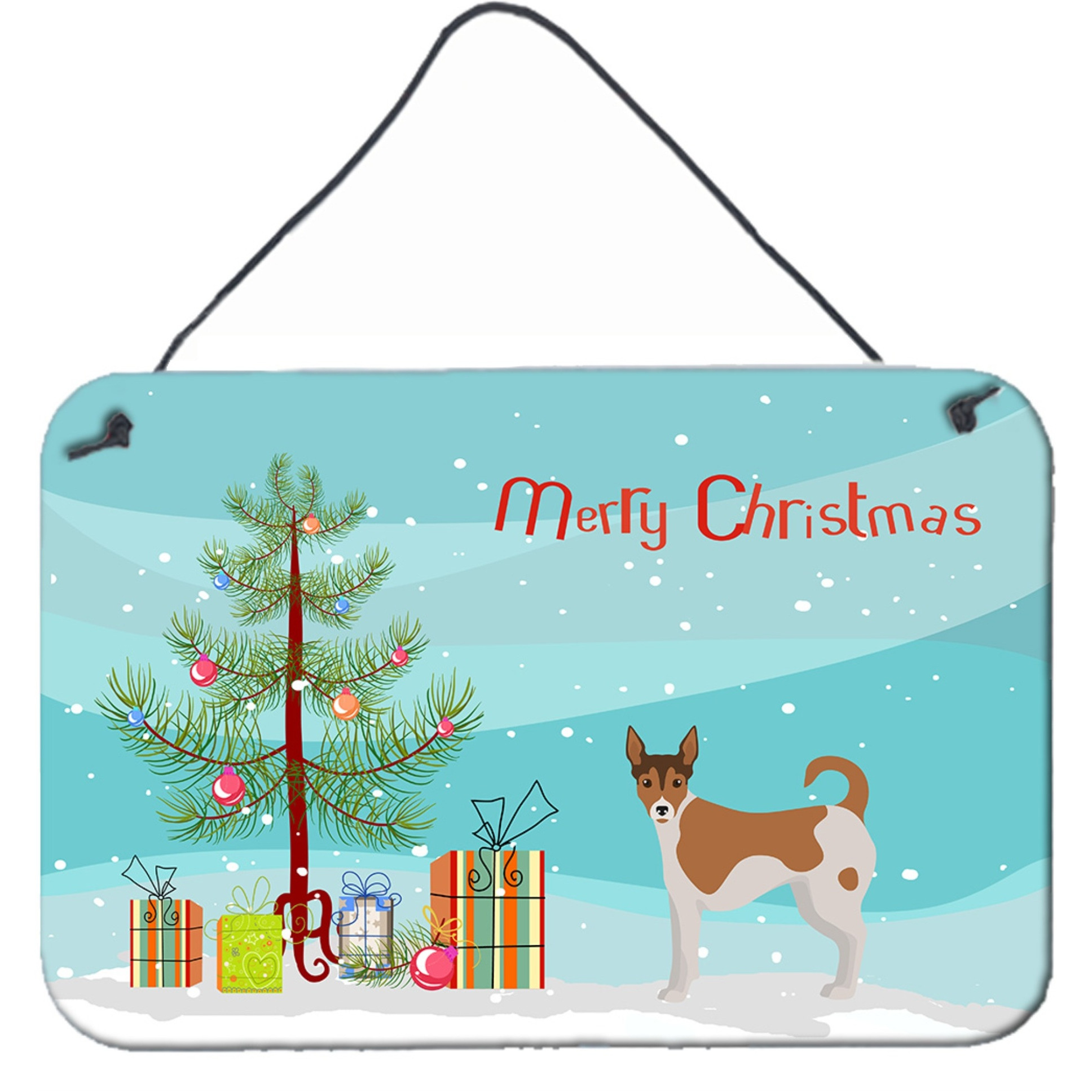 &quotCaroline's Treasures Tenterfield Terrier Christmas Tree Door Hanging Prints wall-decor, Multicolor"