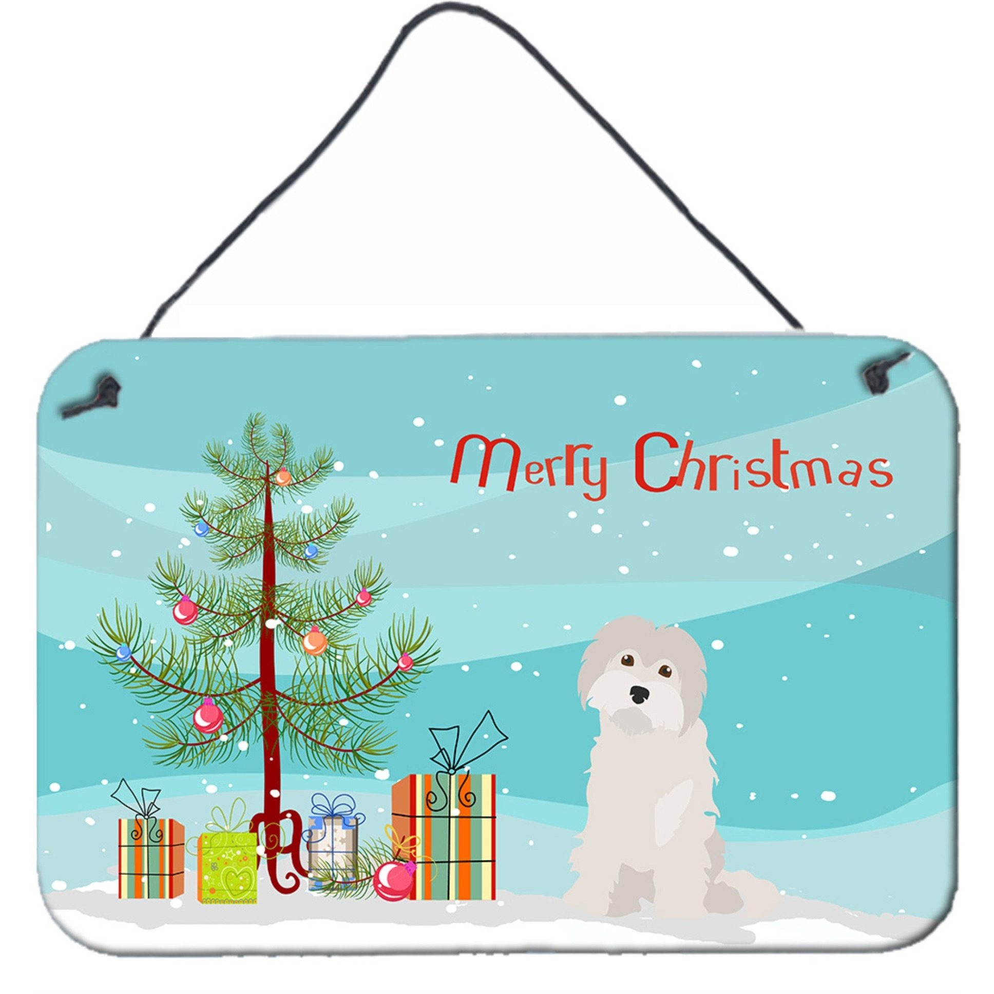 &quotCaroline's Treasures Maltese 2 Christmas Tree Door Hanging Prints wall-decor, Multicolor"