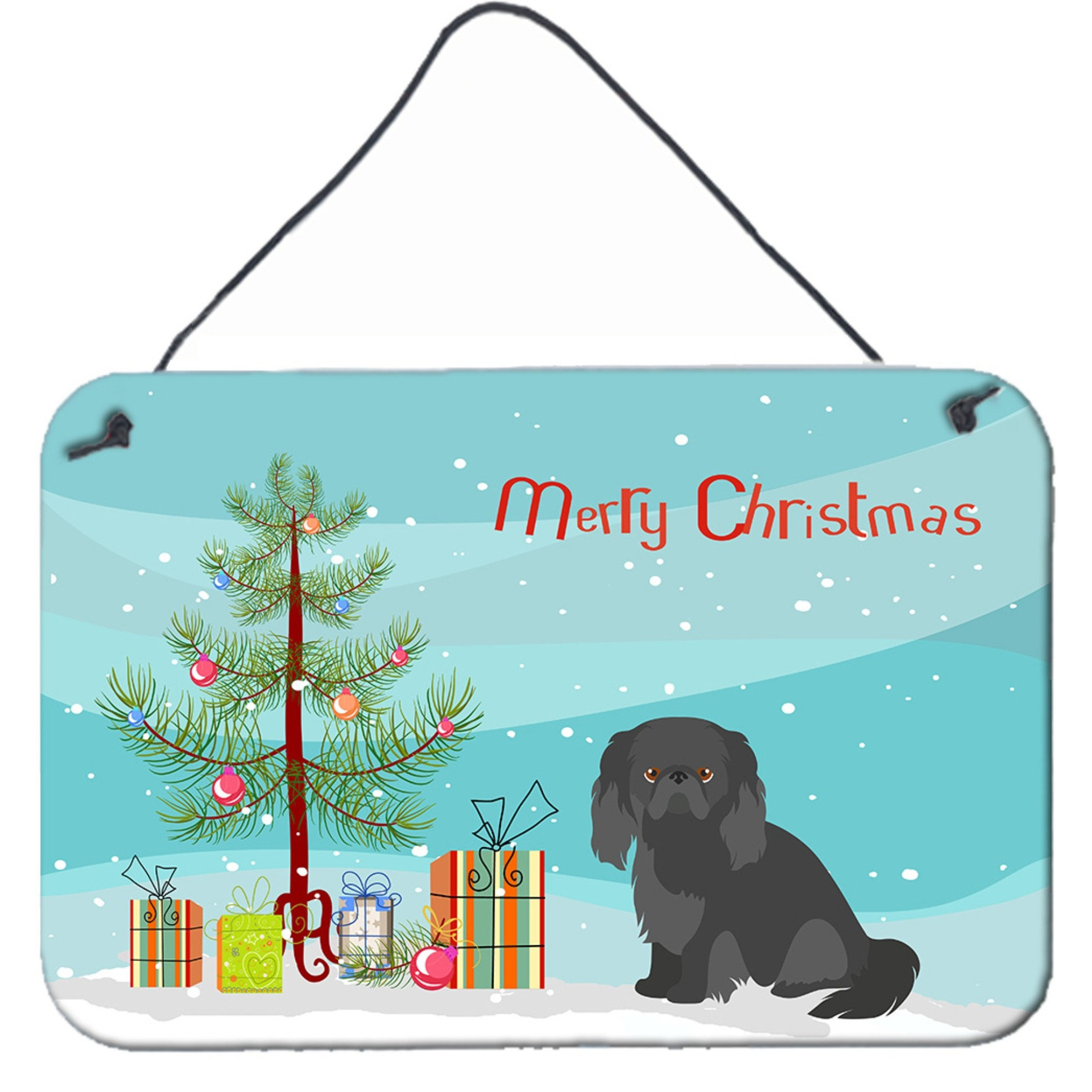 &quotCaroline's Treasures Pekingese Christmas Tree Door Hanging Prints wall-decor, Multicolor"