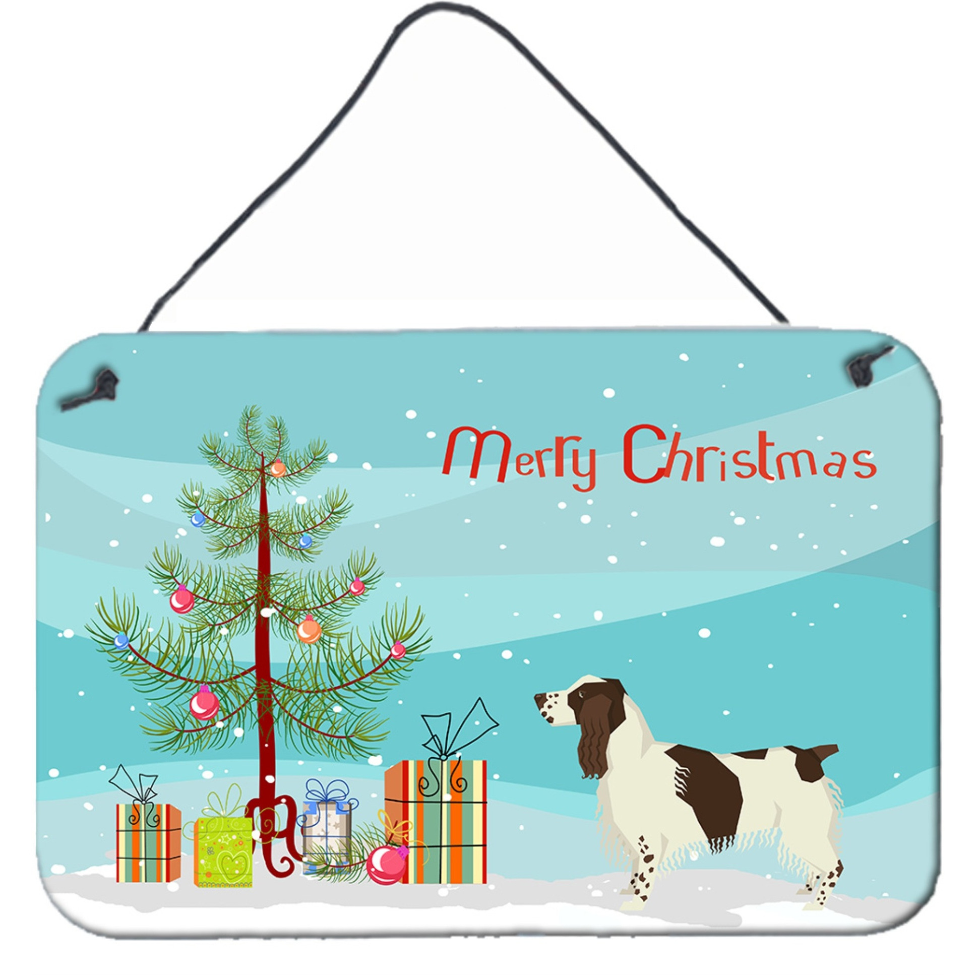 &quotCaroline's Treasures English Springer Spaniel Christmas Tree Door Hanging Prints wall-decor, Multicolor"